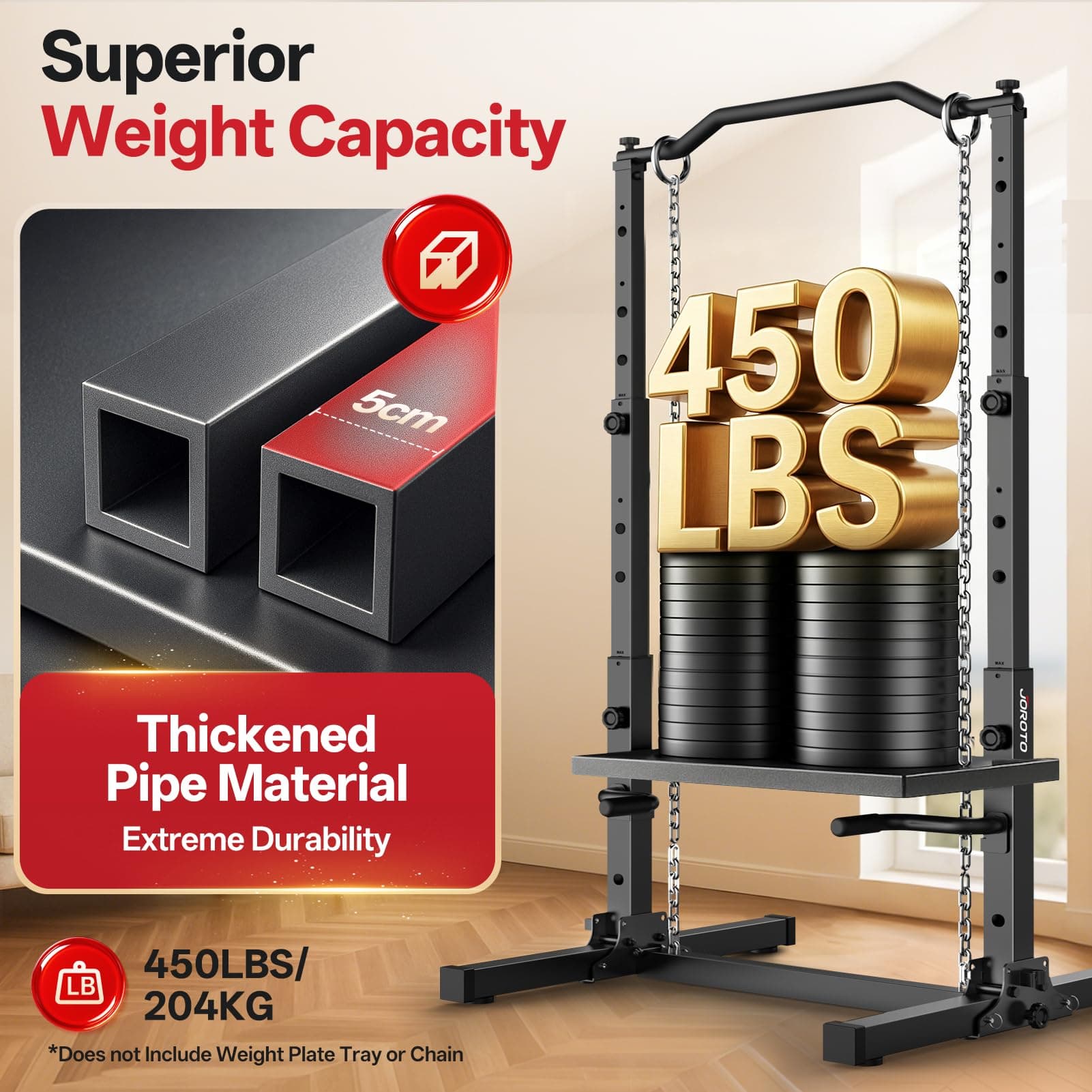 JOROTO Pliable Power Tower Barre de Traction & Dip Station – Bild 3