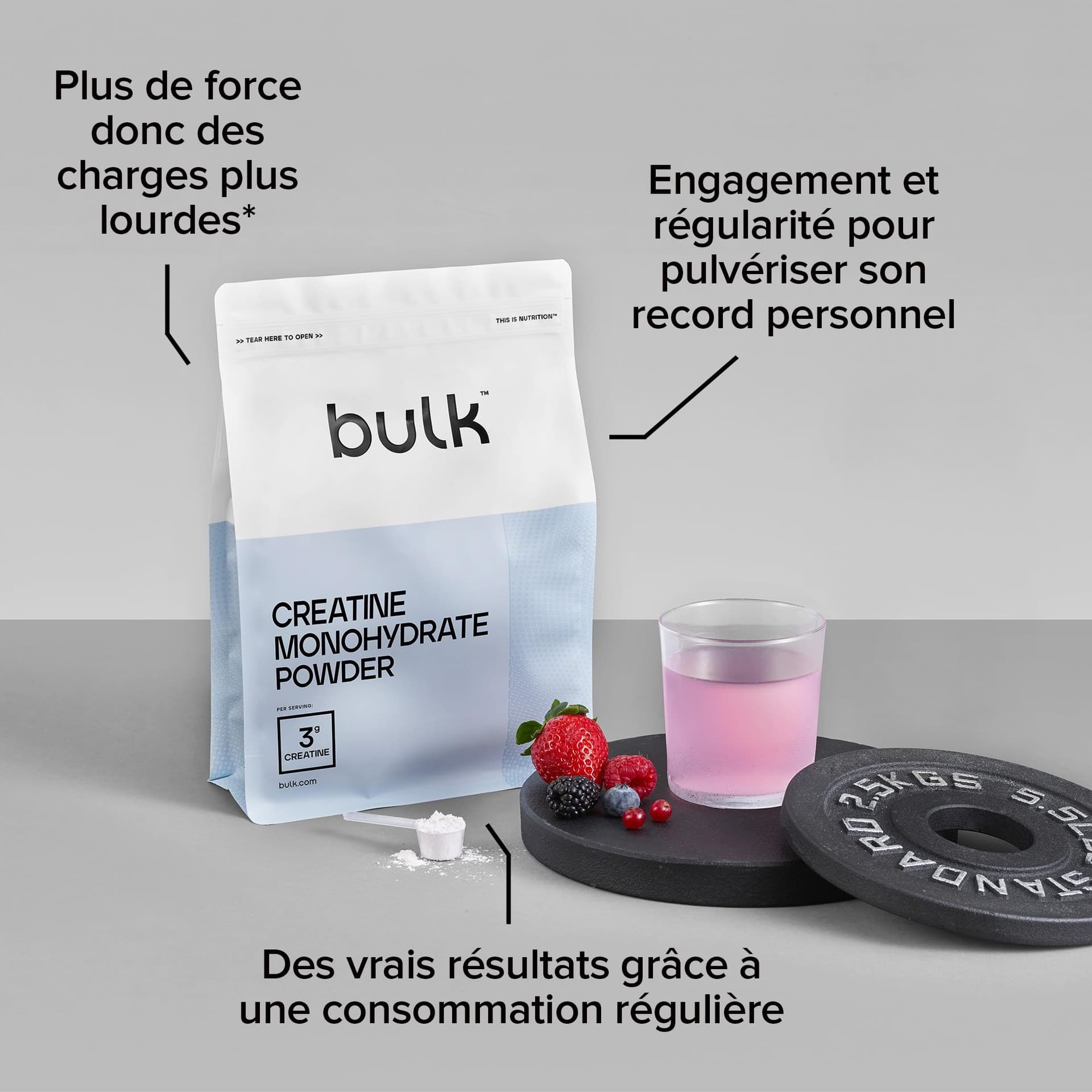 Bulk Créatine Monohydrate Poudre 100 g – Bild 4