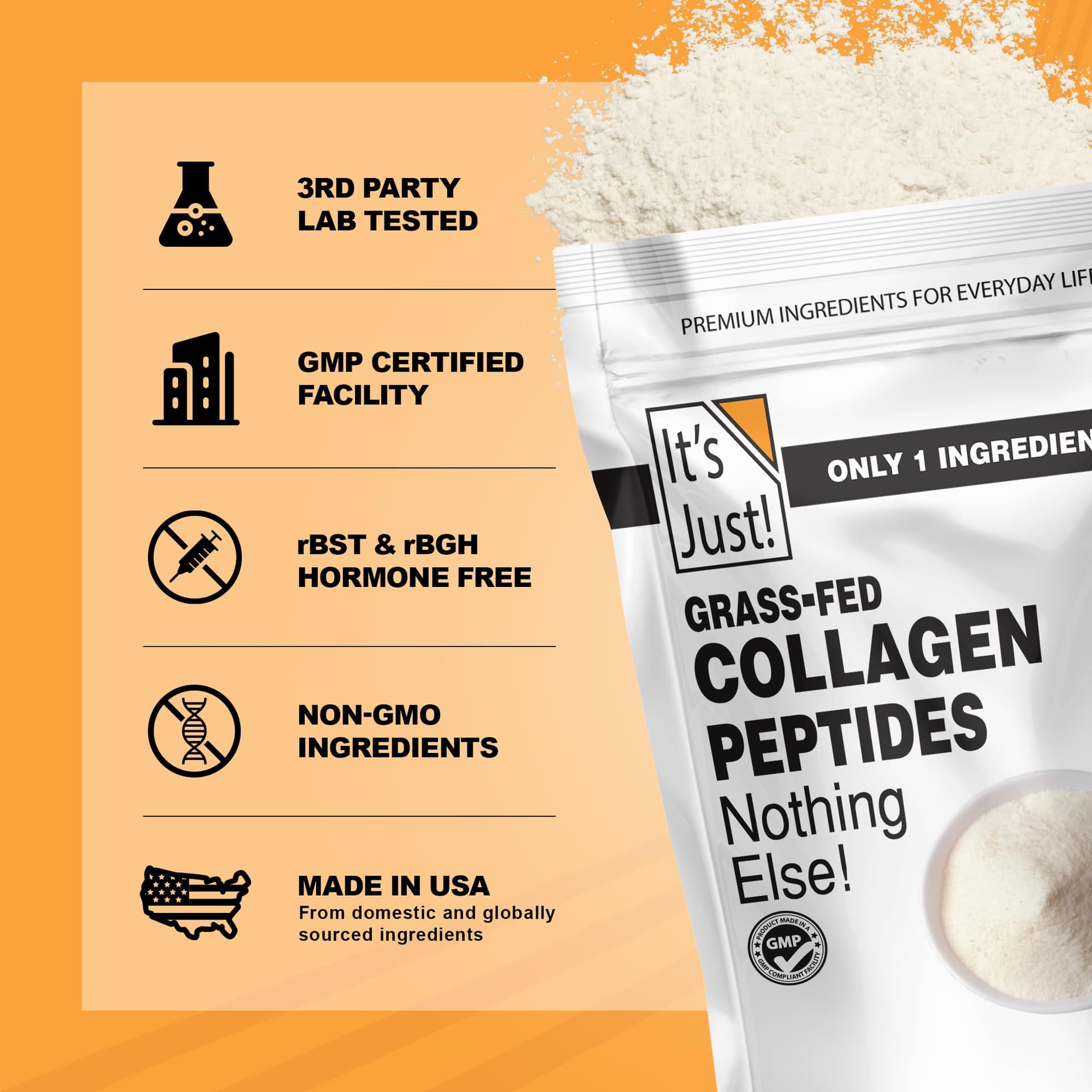 It's Just! Collagen Peptides (1.25lb – Bild 5