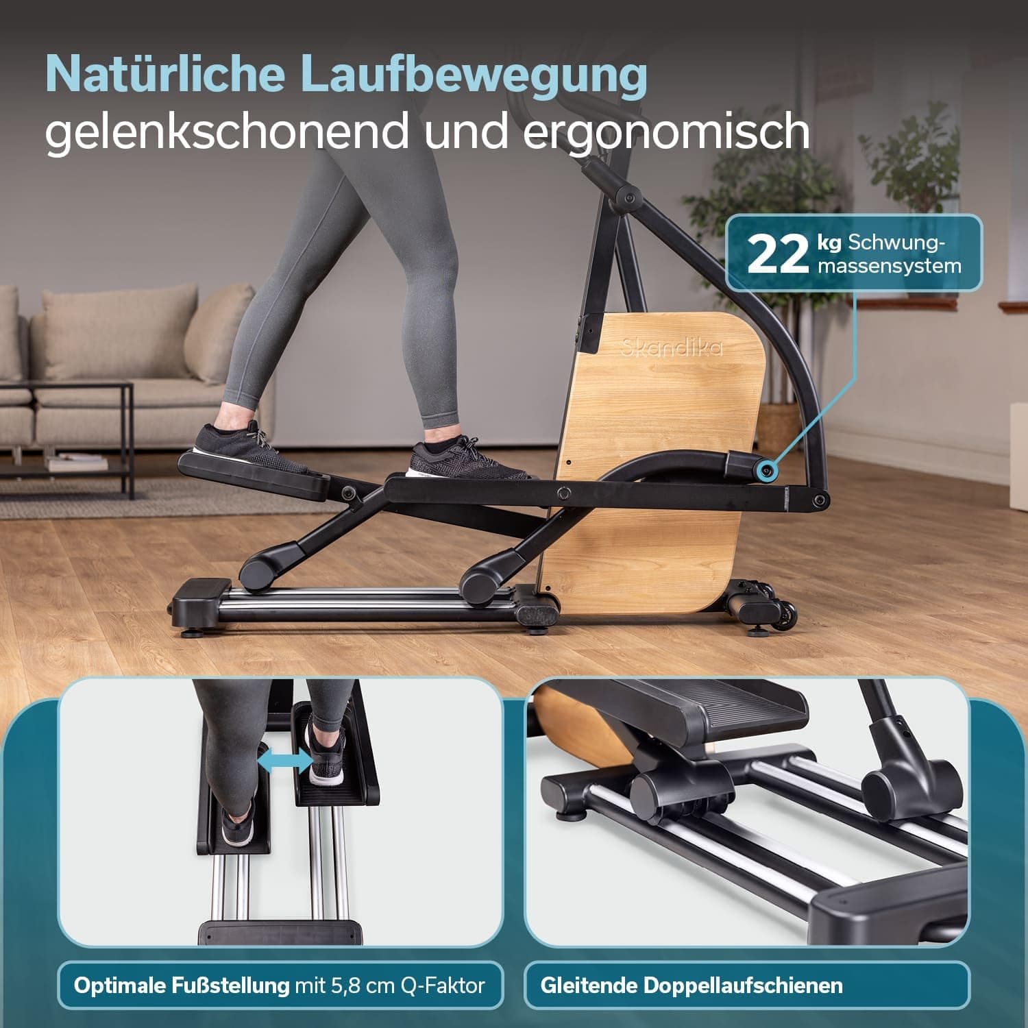 Skandika Crosstrainer für Zuhause Treliv P22 – Bild 7