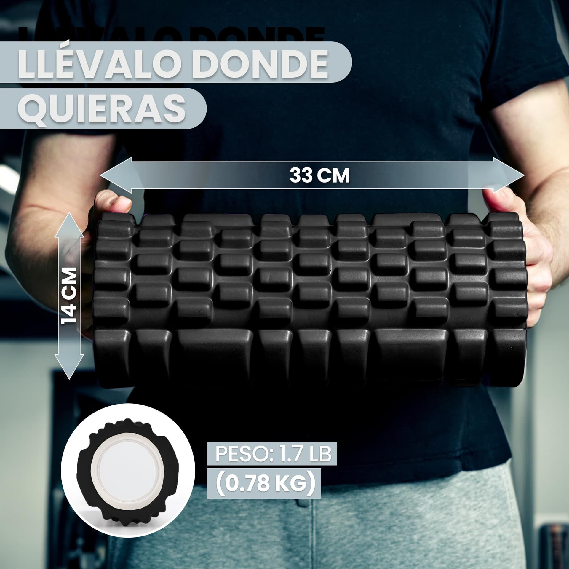 unycos Rodillo para Masajes Musculares【33x14 cm】Resiste 130 kg – Bild 5