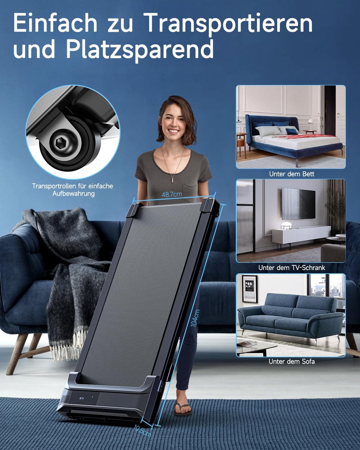 Cazvian Walking Pad Laufband für Zuhause – Bild 7