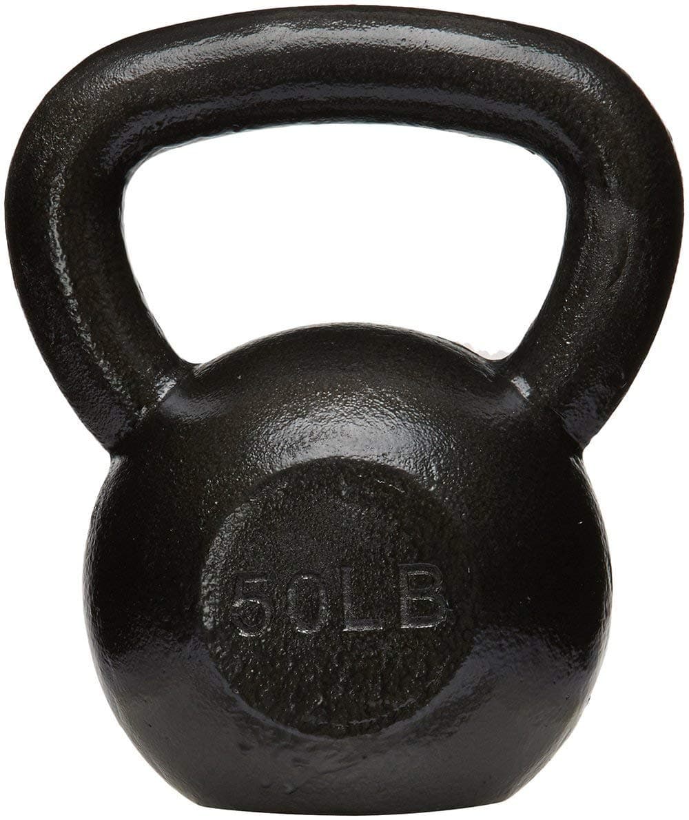 Amazon Basics Cast Iron Kettlebell for Strength Training