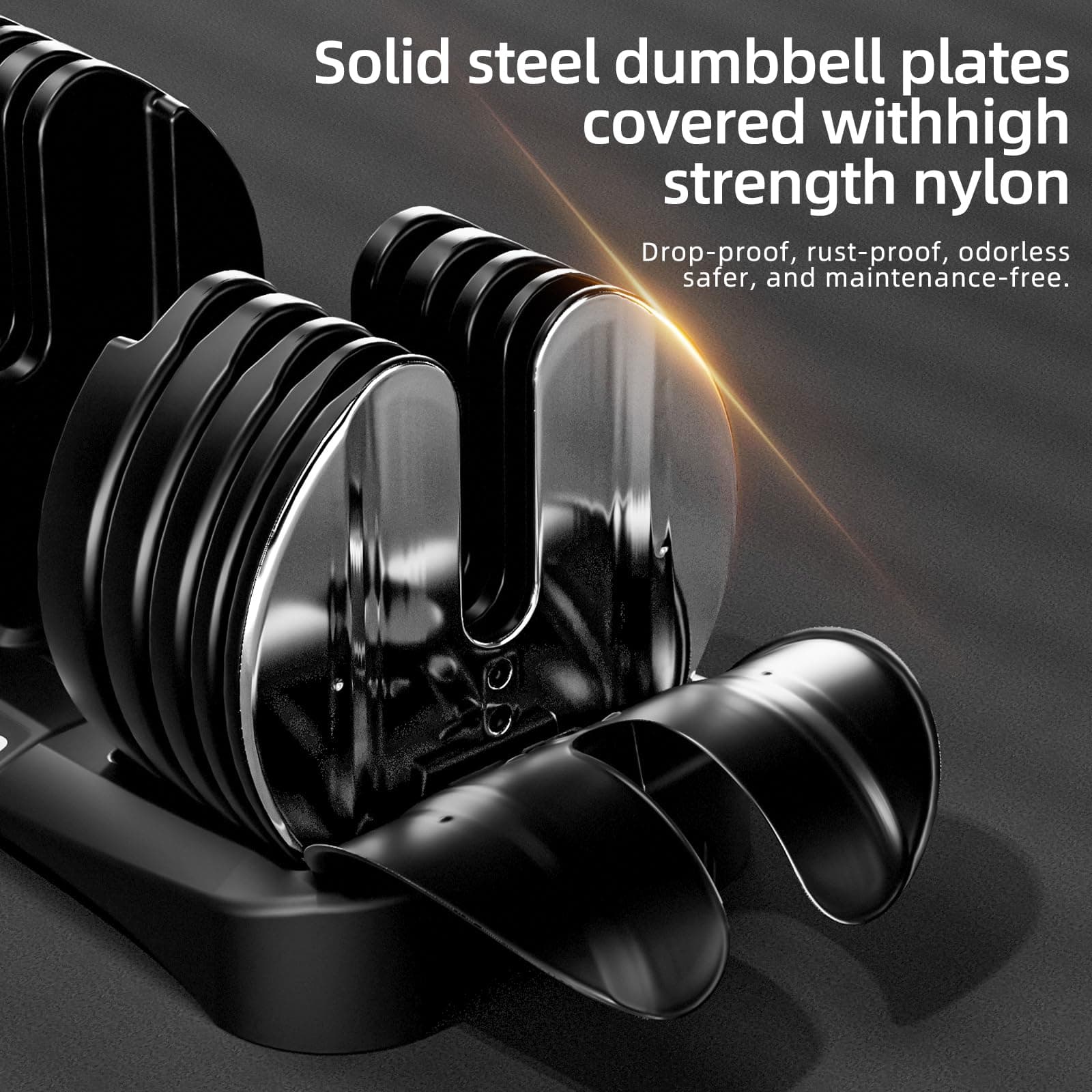 Moveta Adjustable Dumbbells Set of 2，Free Weights Dumbbells – Bild 7