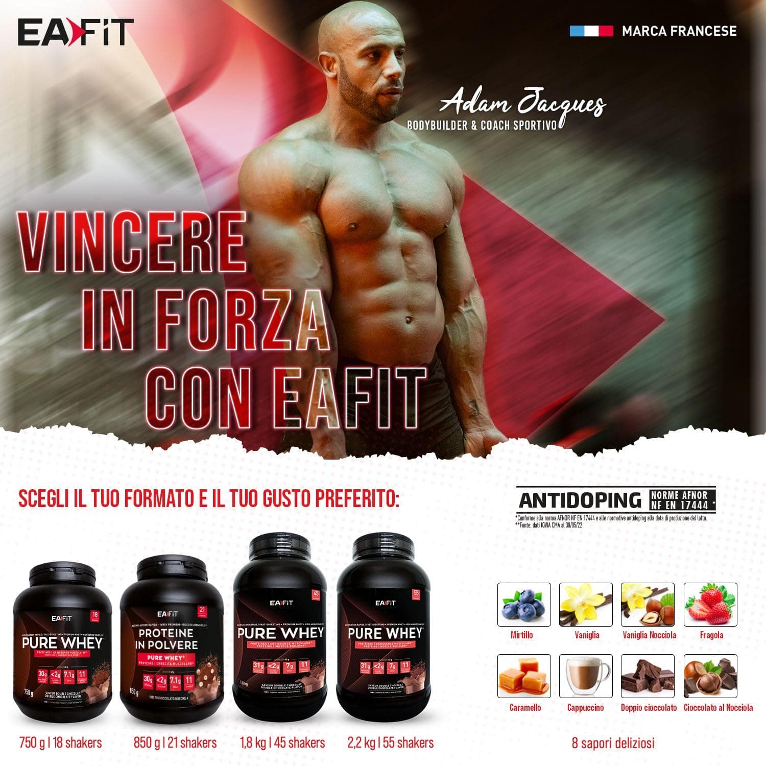 Eafit Proteine in Polvere Whey 850 g – Bild 6