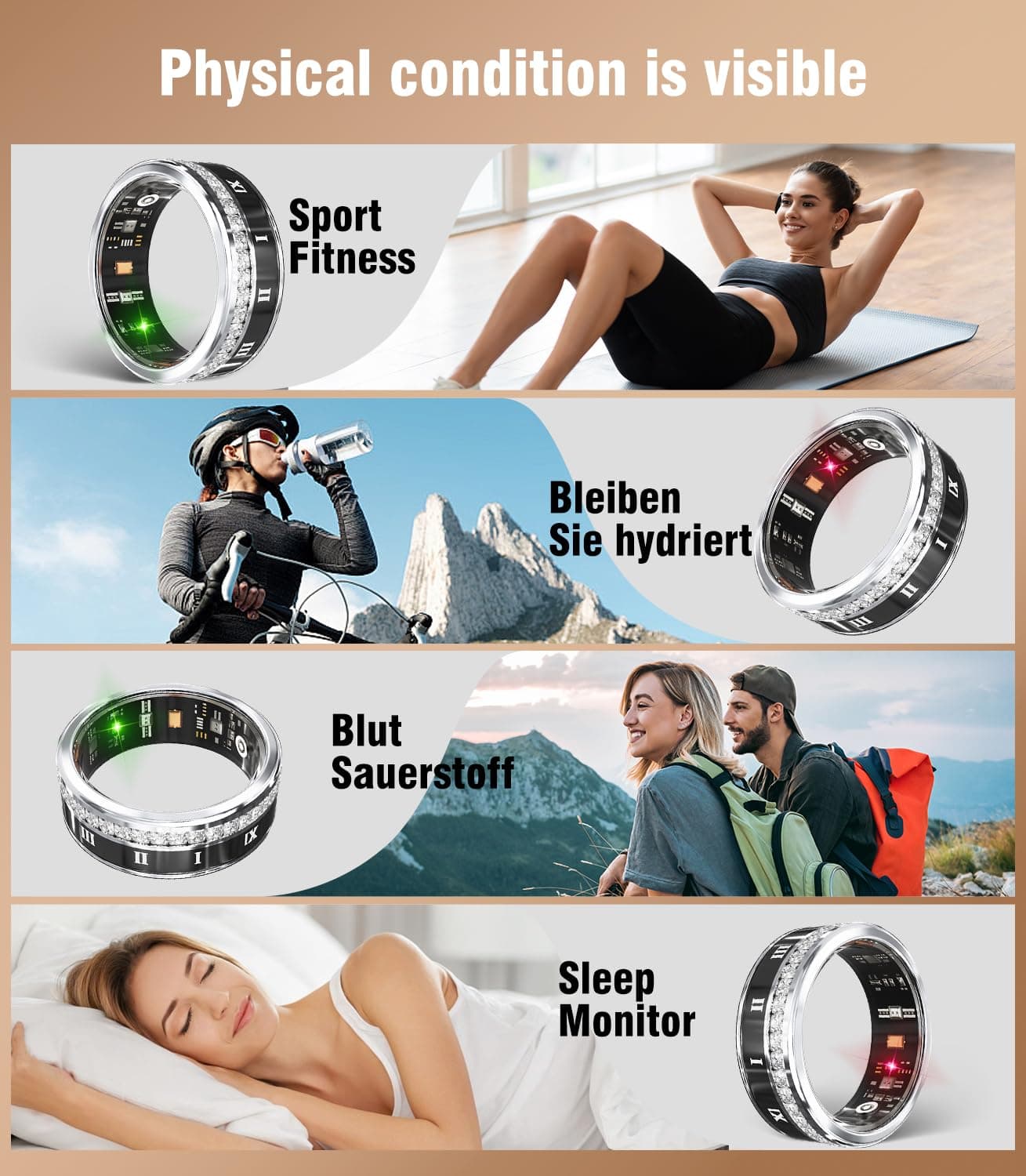 Lozltx Smart Ring & Inklusive Ladefach【JZ5.2-Chip & 0% – Bild 6
