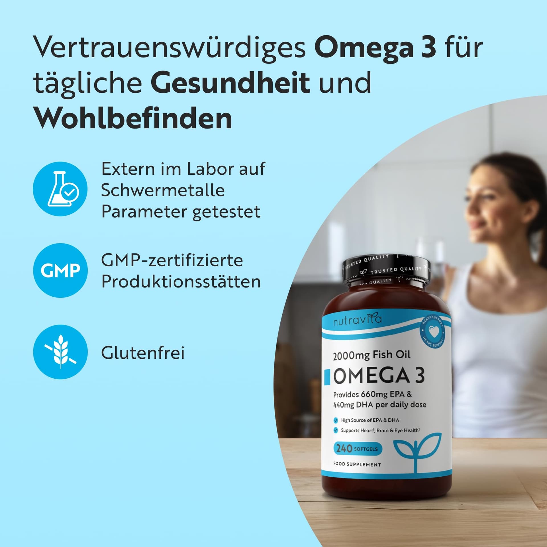 Nutravita Omega 3 Kapseln – Bild 3
