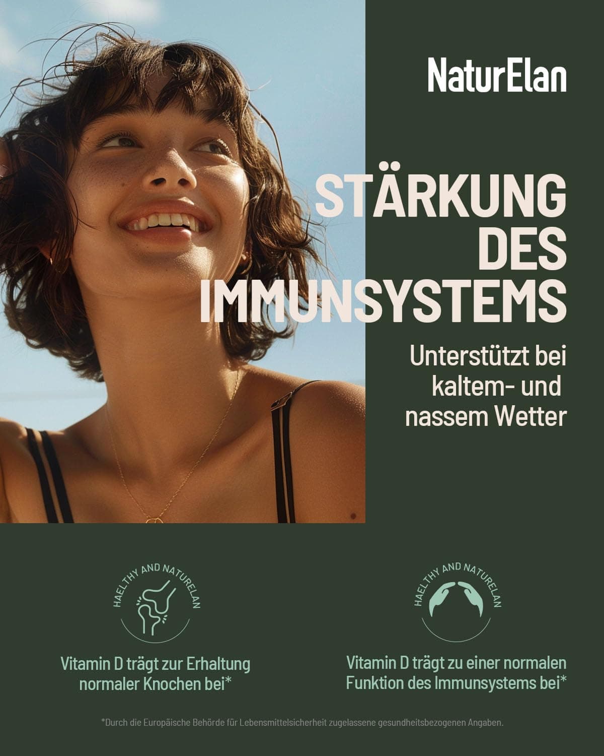 NaturElan Vitamin D3 K2 hochdosiert Tropfen - 50ml – Bild 2
