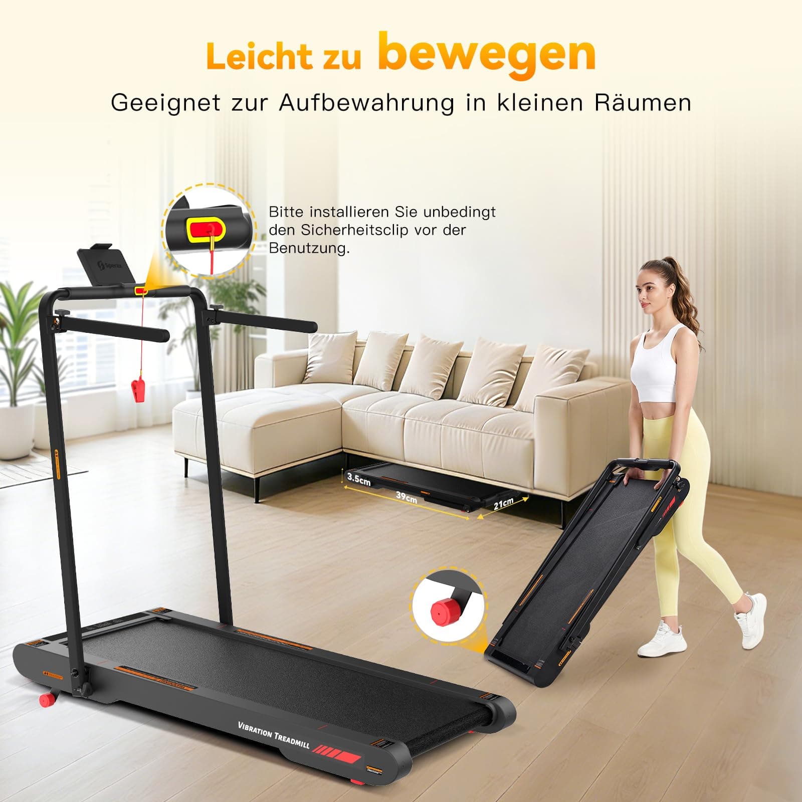 Sperax Laufband für Zuhause Klappbar – Bild 7
