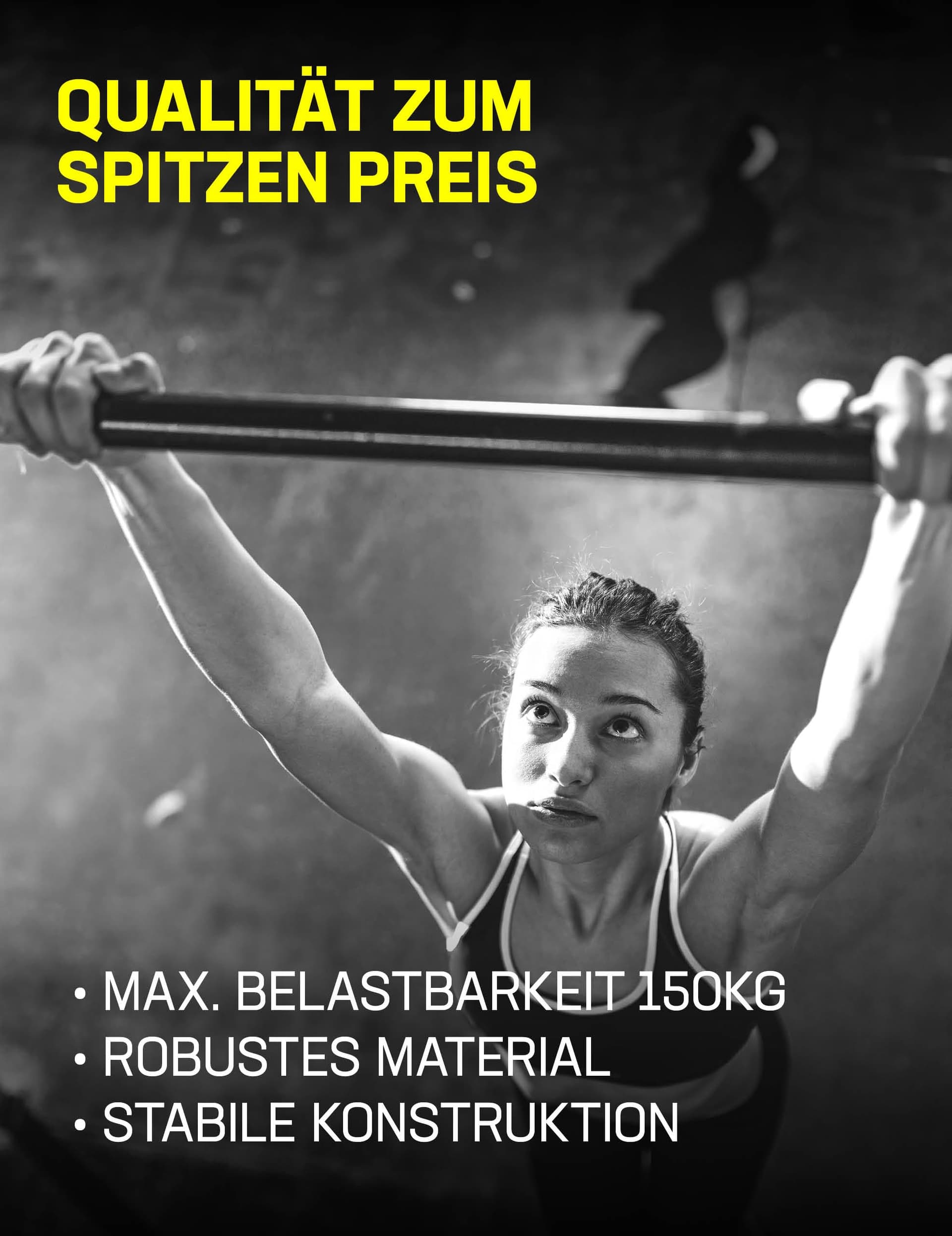 SPORTINATOR® Klimmzugstange zum Einspannen im Türrahmen – Bild 4