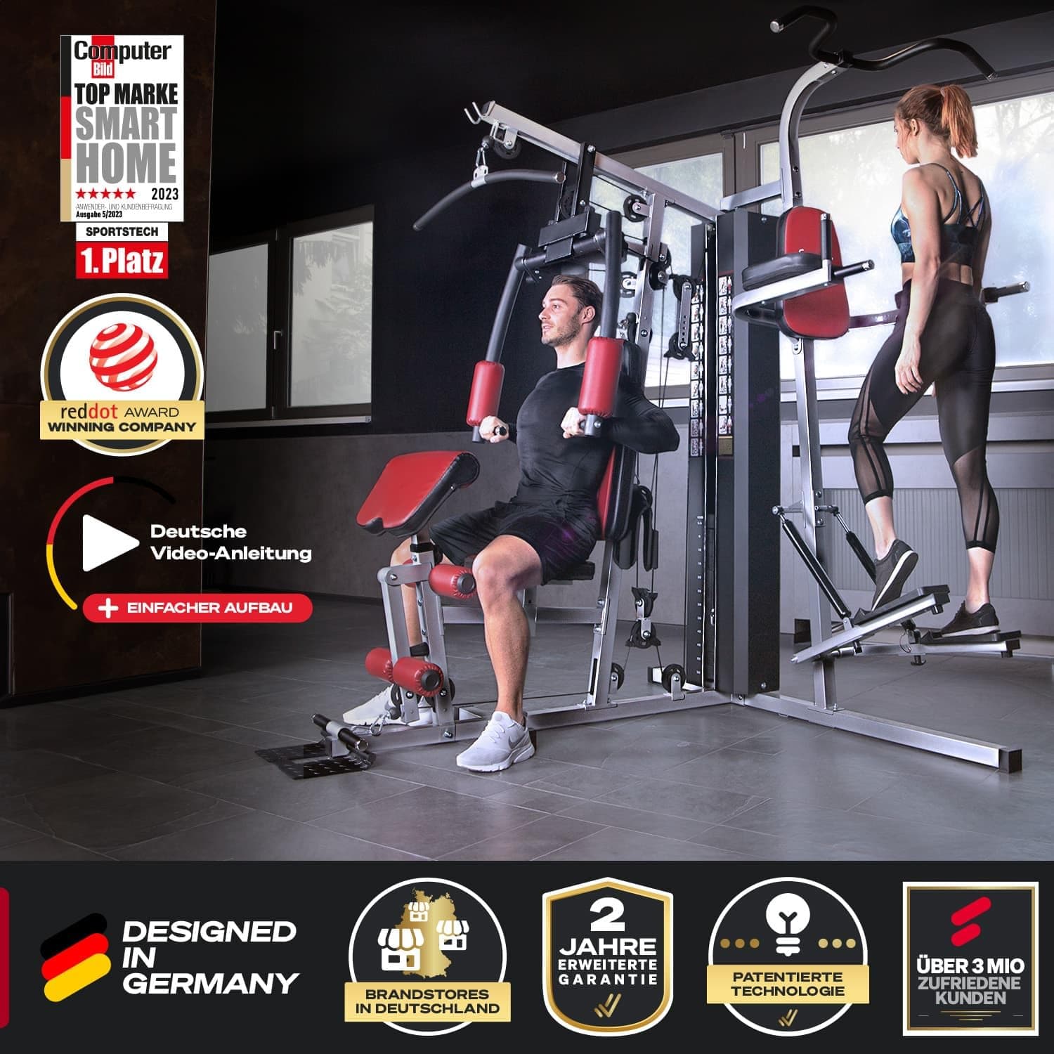 Sportstech Kraftstation HGX150/HGX200, bis zu 80kg – Bild 2
