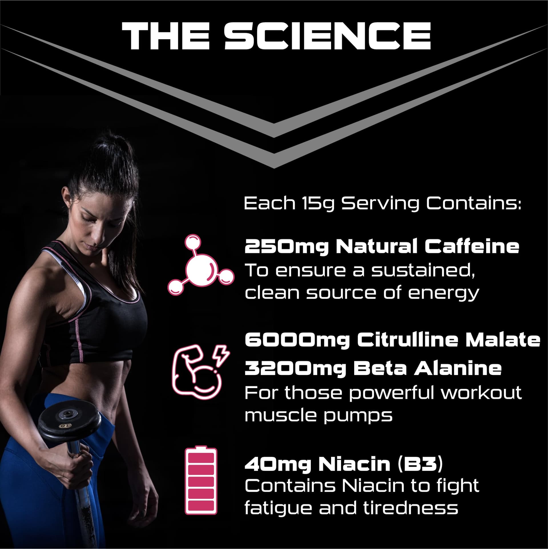 SCI-MX X-PLODE Pre Workout Powder - Sour Watermelon - Amino Acids + 250mg Caffeine • 6g – Bild 3