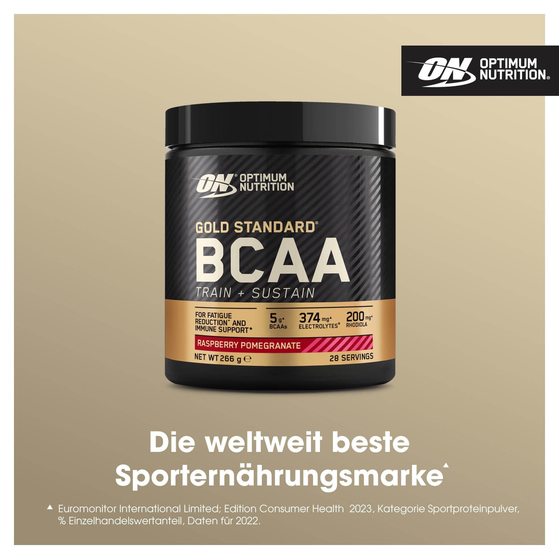 Optimum Nutrition Gold Standard BCAA Pulver, Geschmack Raspberry and Pomegranate, 266g – Bild 2