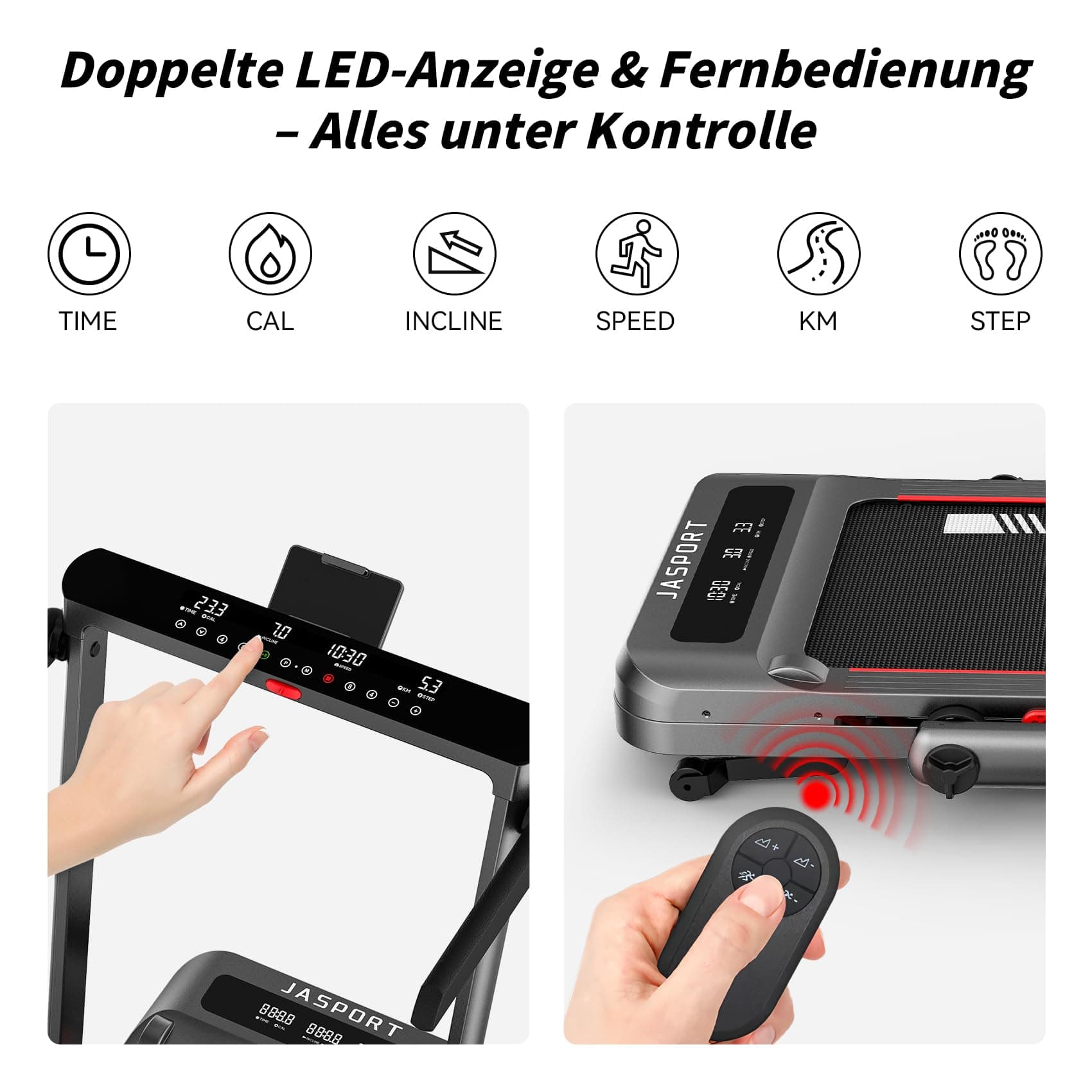 JASPORT GL3H Laufband mit 12° Steigung – Bild 3