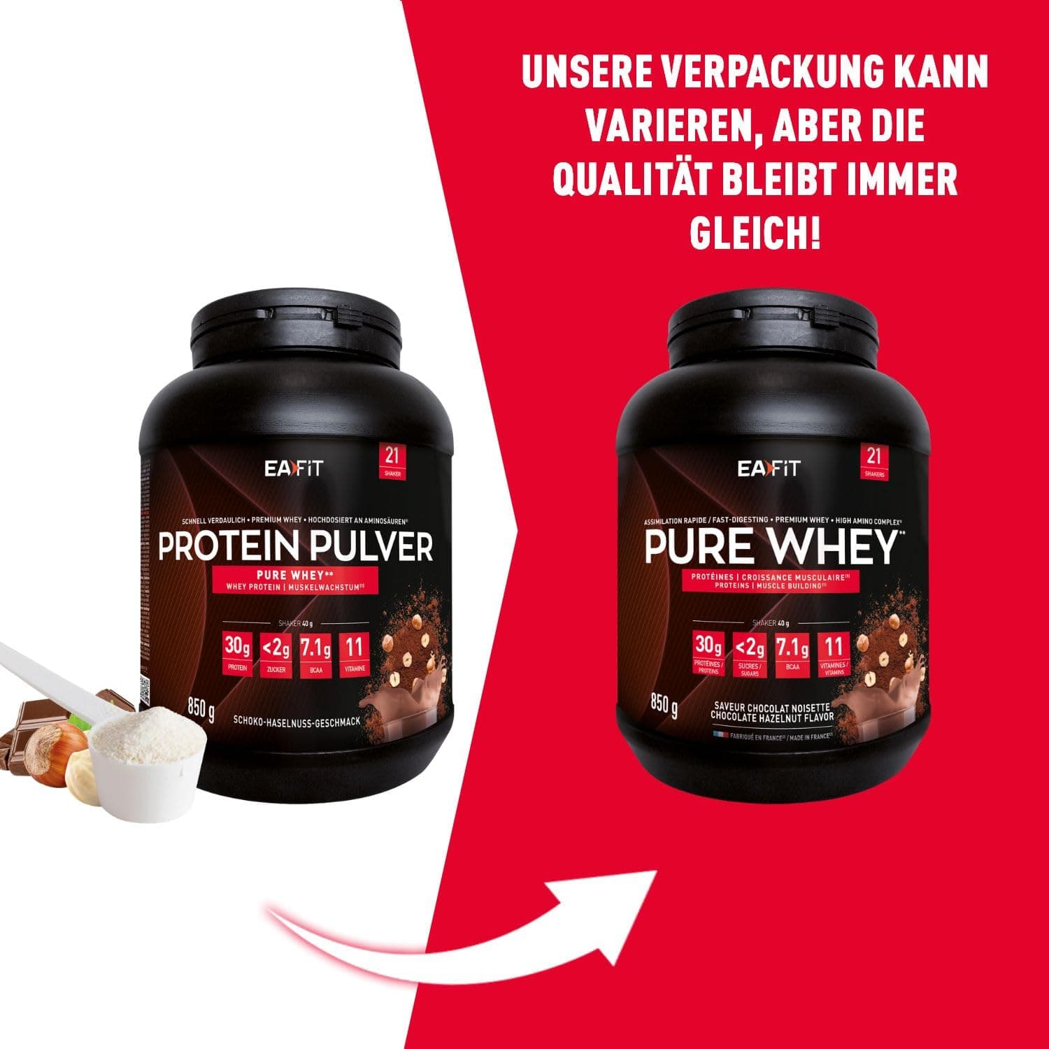 Eafit Proteine in Polvere Whey 850 g – Bild 3