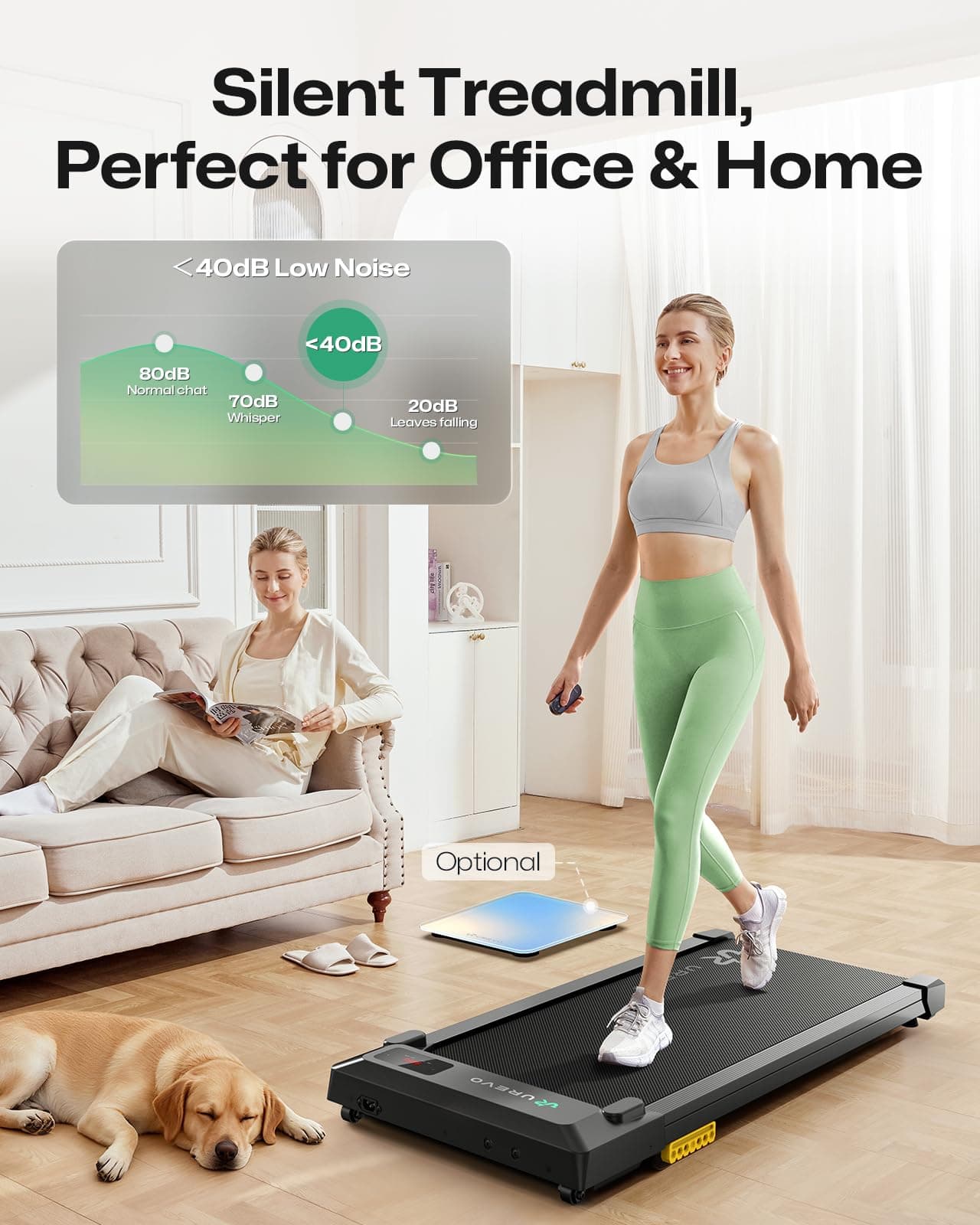 UREVO Smart Walking Pad Leise – Bild 5