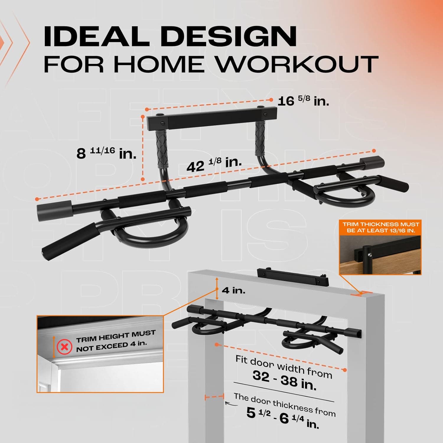 Yes4All Door Pull Up Bar – Bild 5