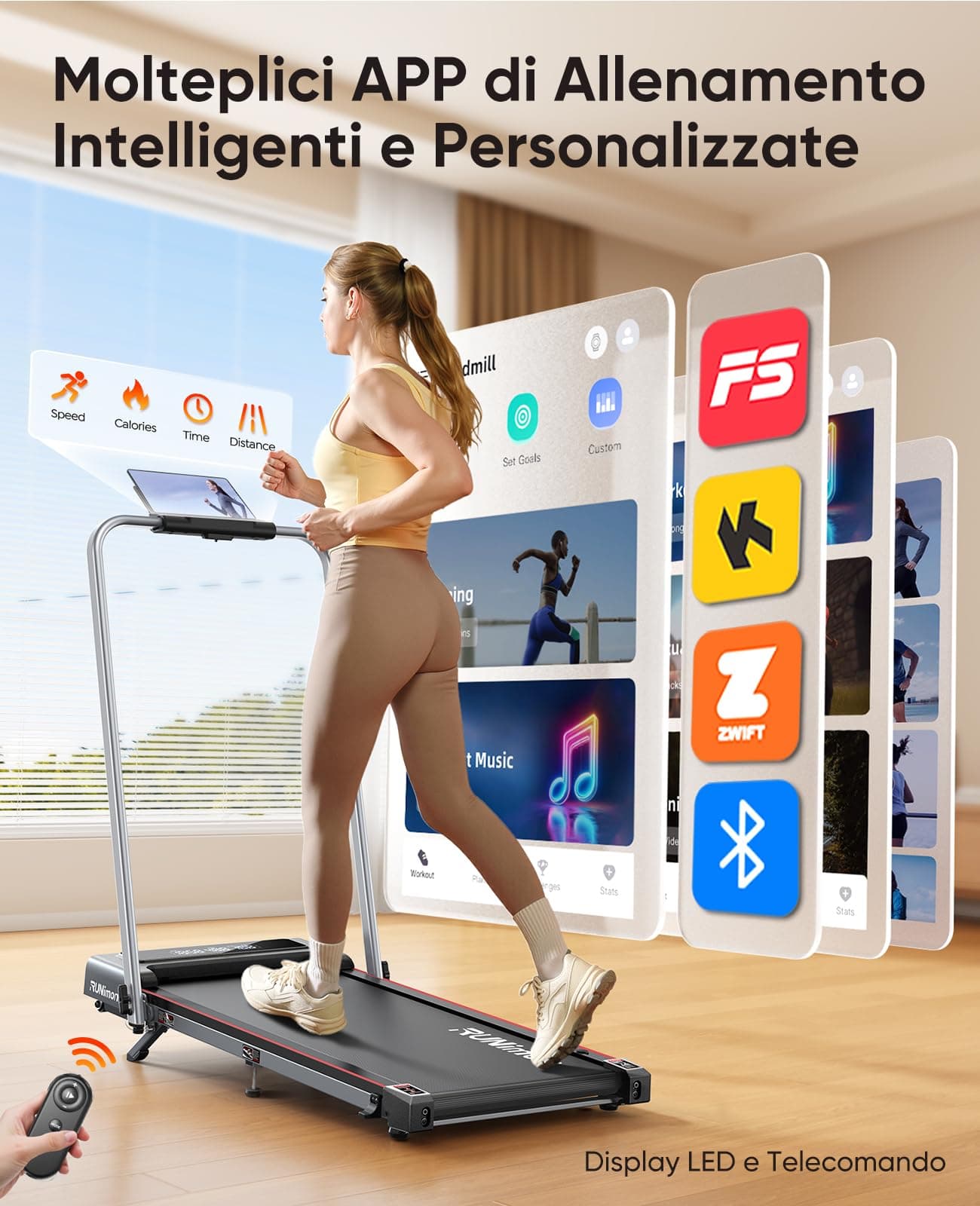 RUNIMON Tapis Roulant Elettrico Piehevole – Bild 2