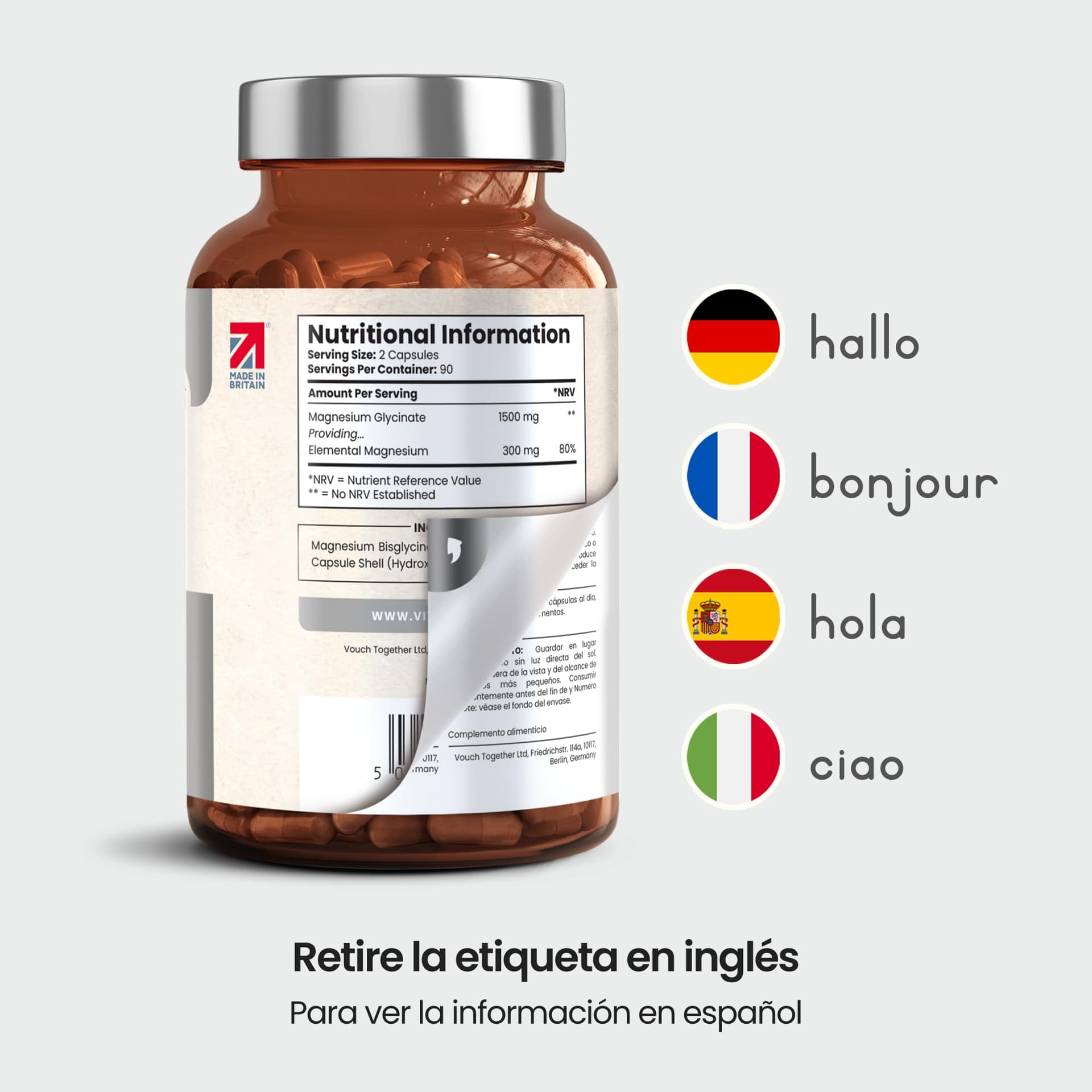 VitaBright Magnésium Bisglycinate Bio 1500 mg – Bild 6