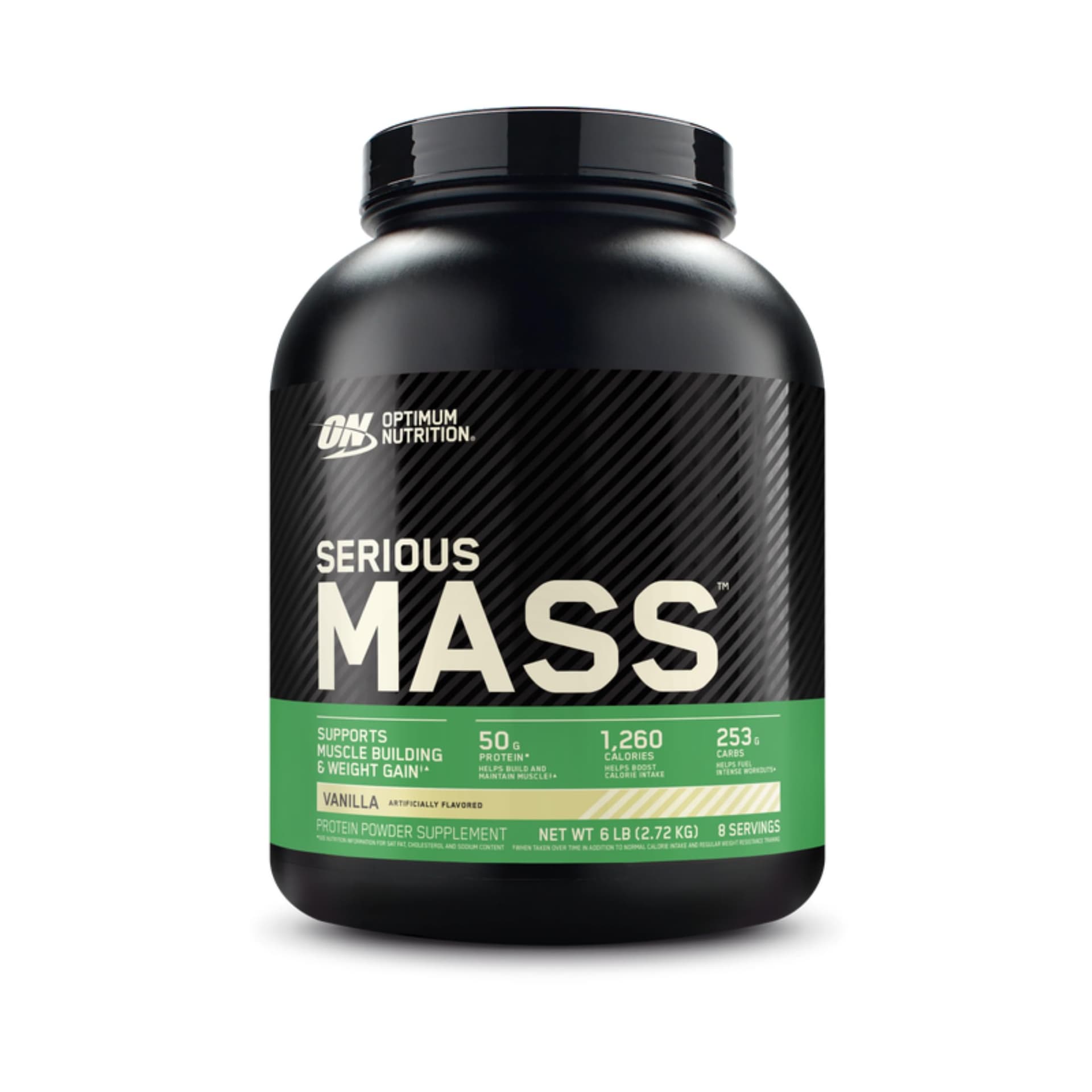 Optimum Nutrition Optimum Nutrition Serious Mass Weight Gainer Pulver, Geschmack Vanille, 2.73kg