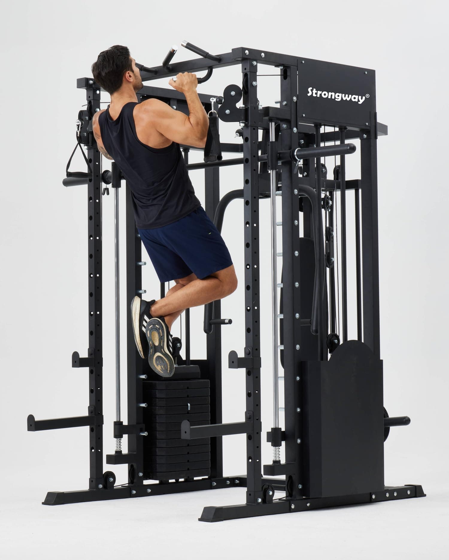 Strongway Multi Gym Smith Machine with Weights 177KG – Bild 6