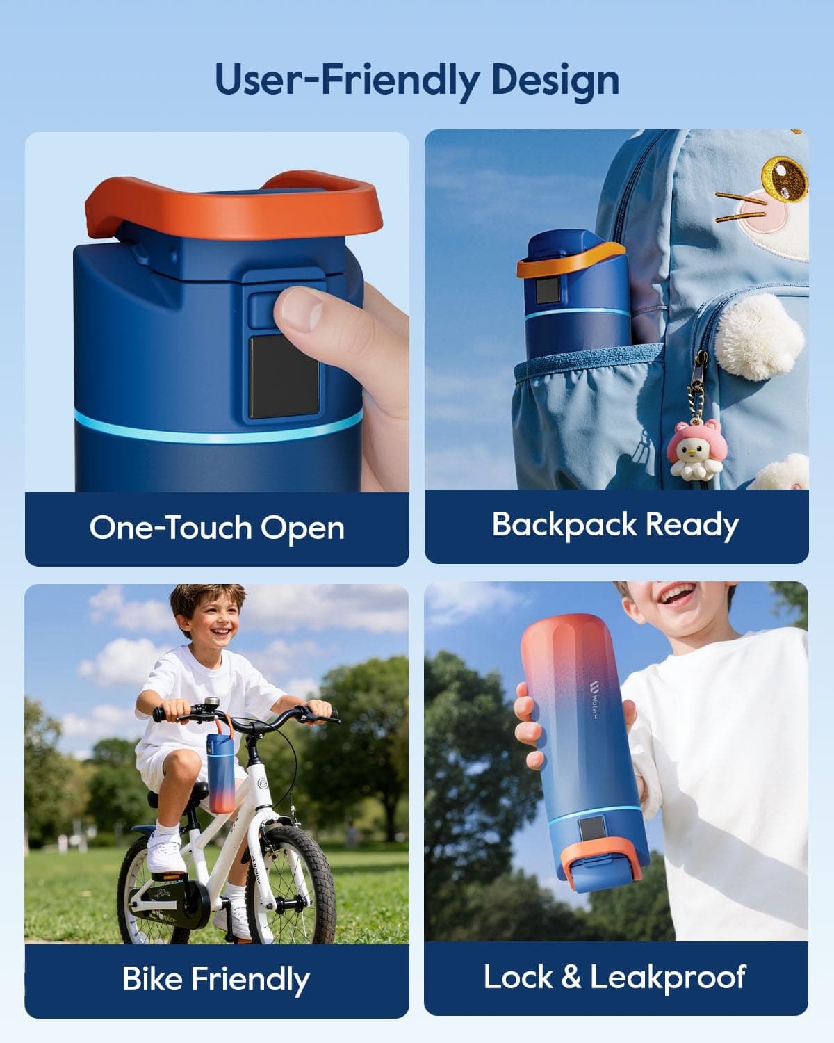 WATERH BOOST Smart Water Bottle with Reminder & Tracker, 473 ml – Bild 3