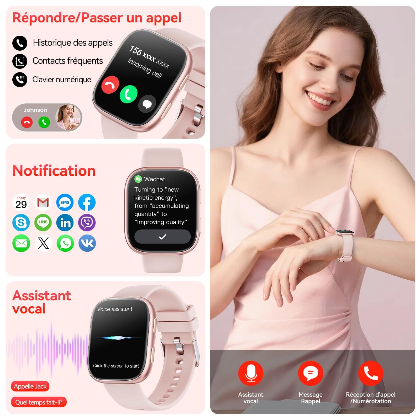 Mingtawn Smartwatch Damen Herren – Bild 2