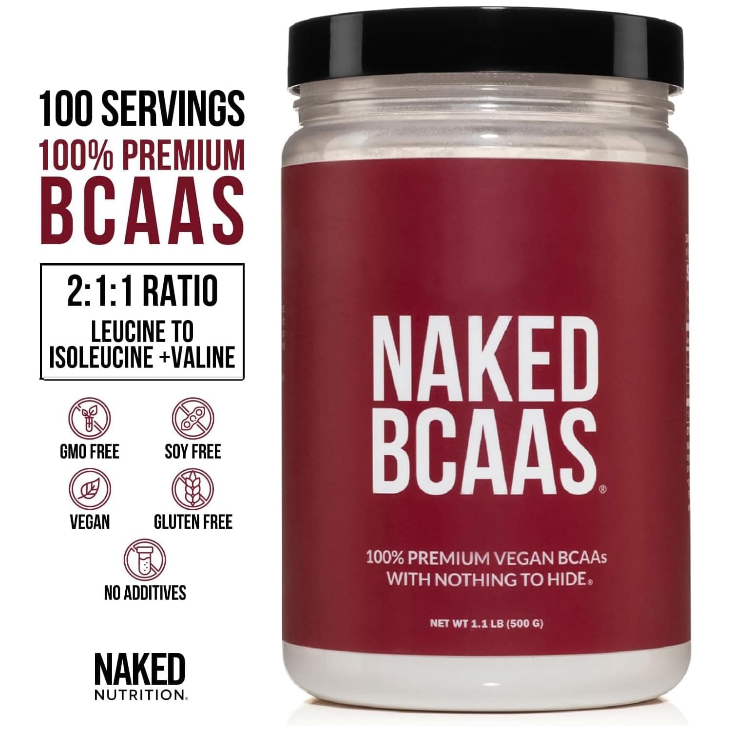 NAKED BCAAs Amino Acids Powder - 100 Servings – Bild 2