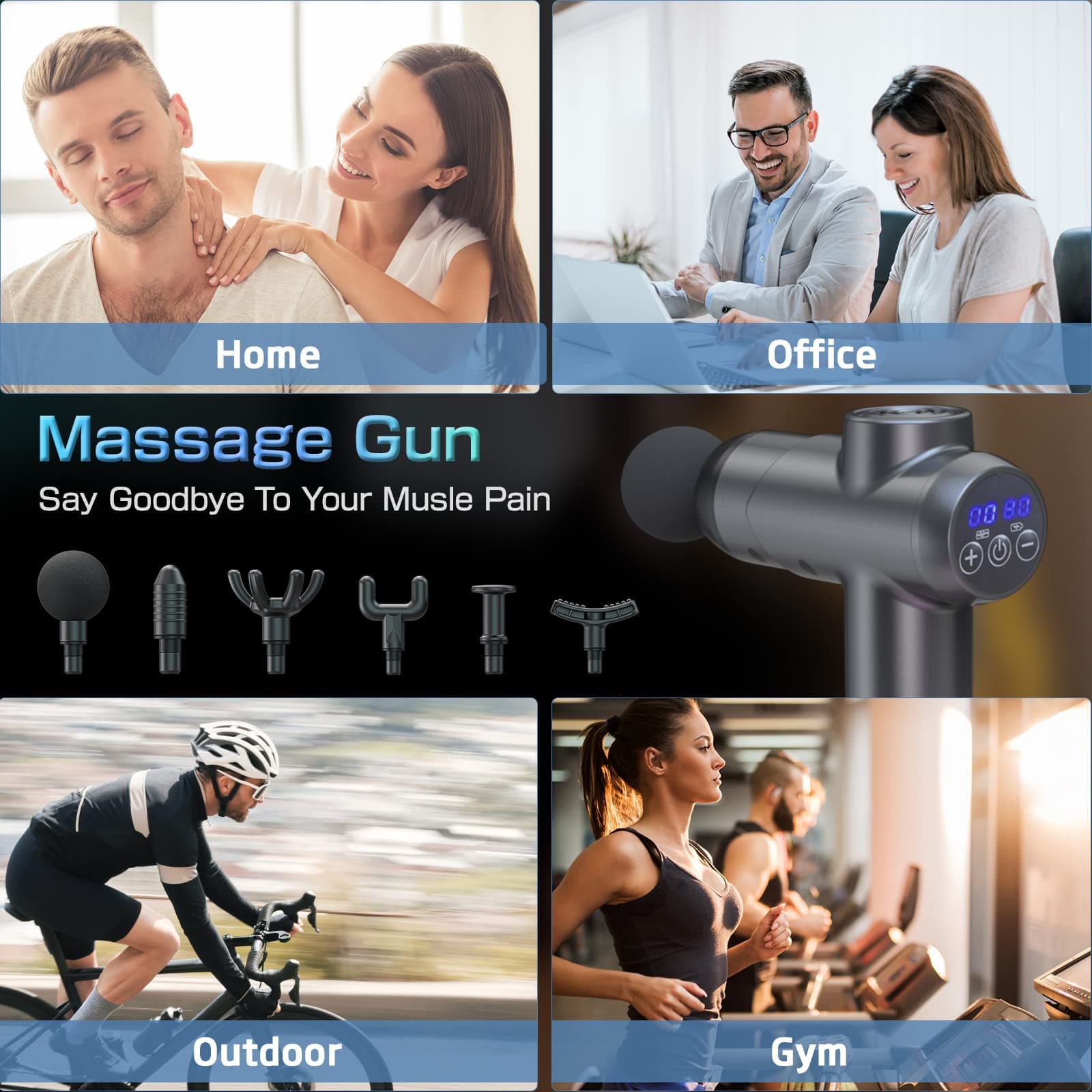 Ykgutilu Massage Gun,Massage Gun Deep Tissue,99 Speeds – Bild 6