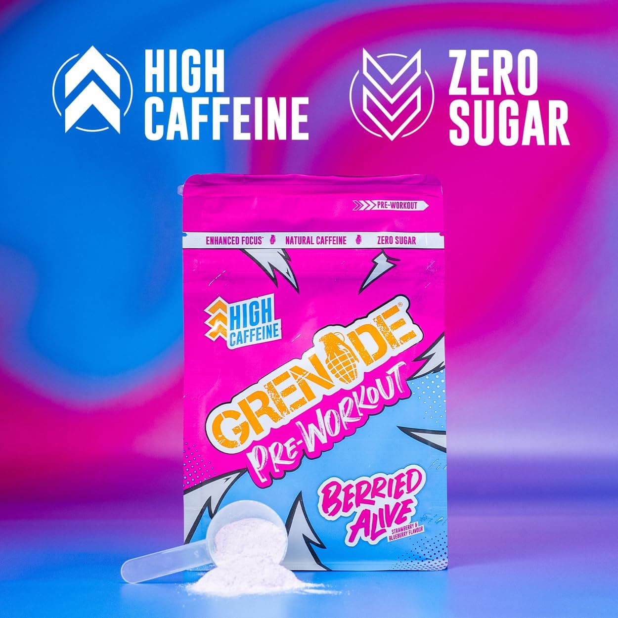 Grenade High Caffeine Pre Workout Powder with Natural – Bild 2