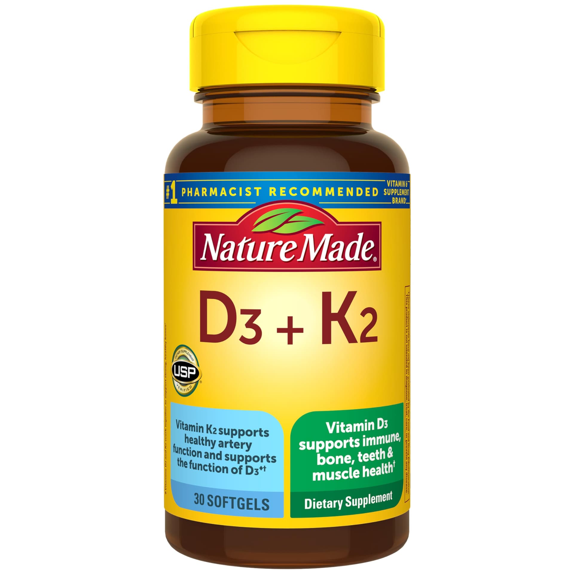 Nature Made Vitamin D3 K2 Supplement