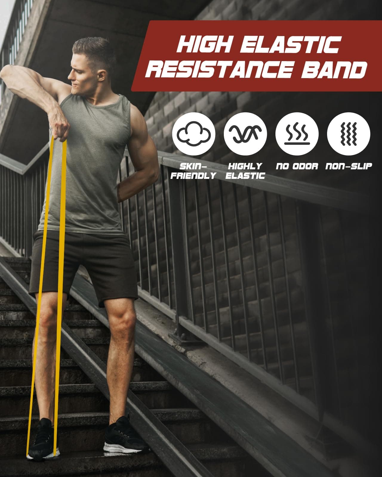 Fitense Resistance Bands Set of 6 – Bild 6
