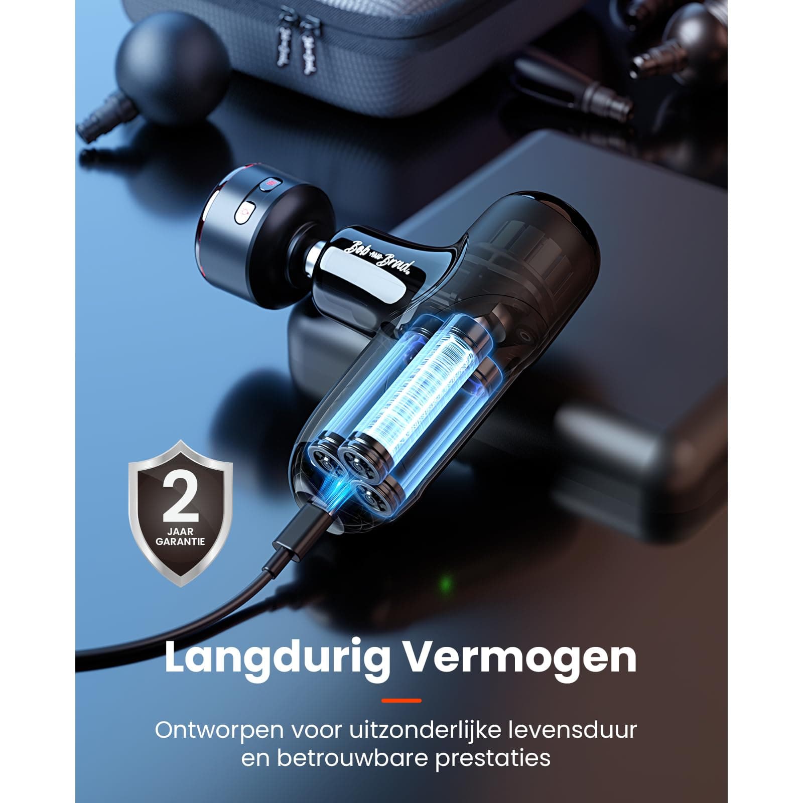 BOB AND BRAD Q2 Ultra Massagepistole mit – Bild 5