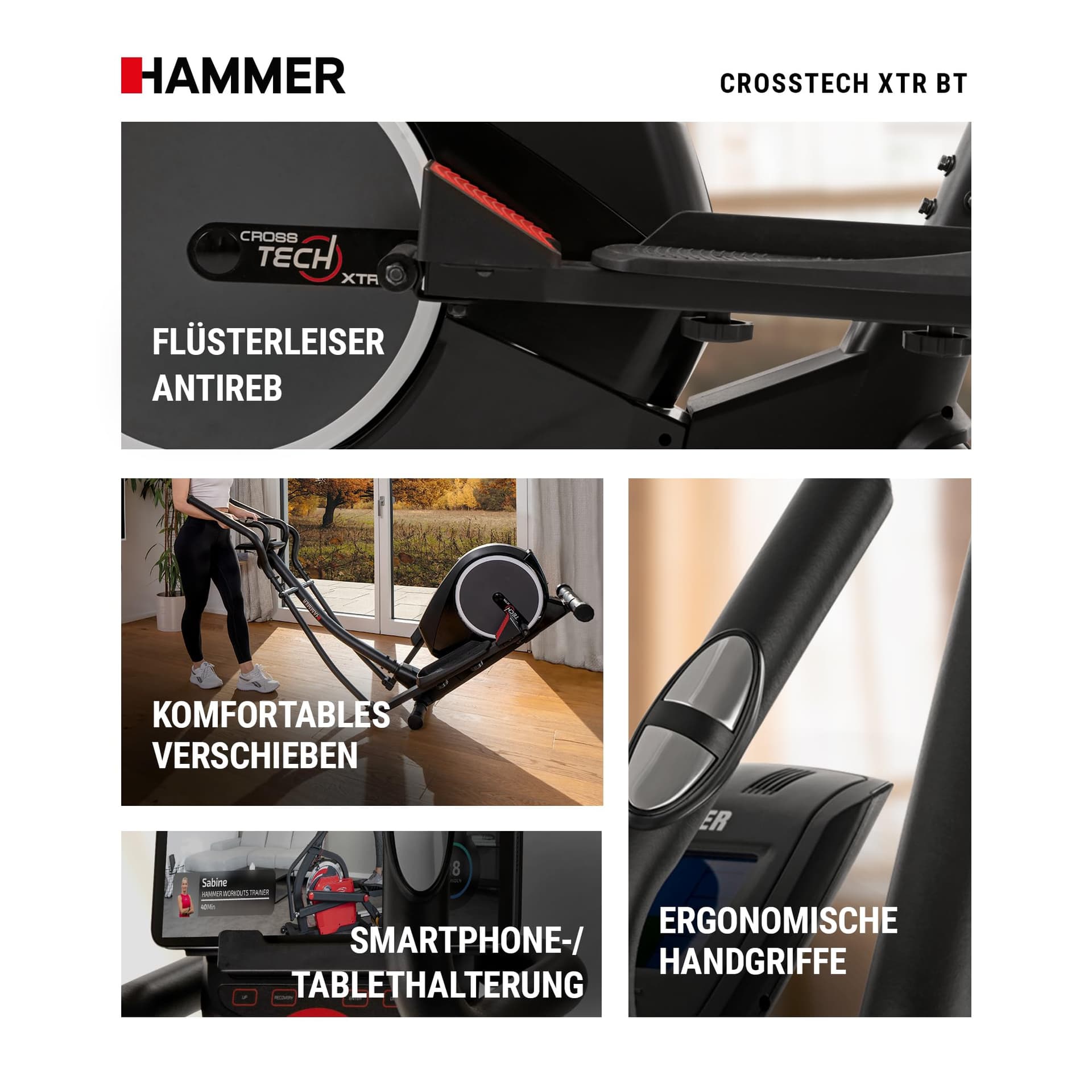 HAMMER Crosstrainer Crosstech XTR BT – Bild 6