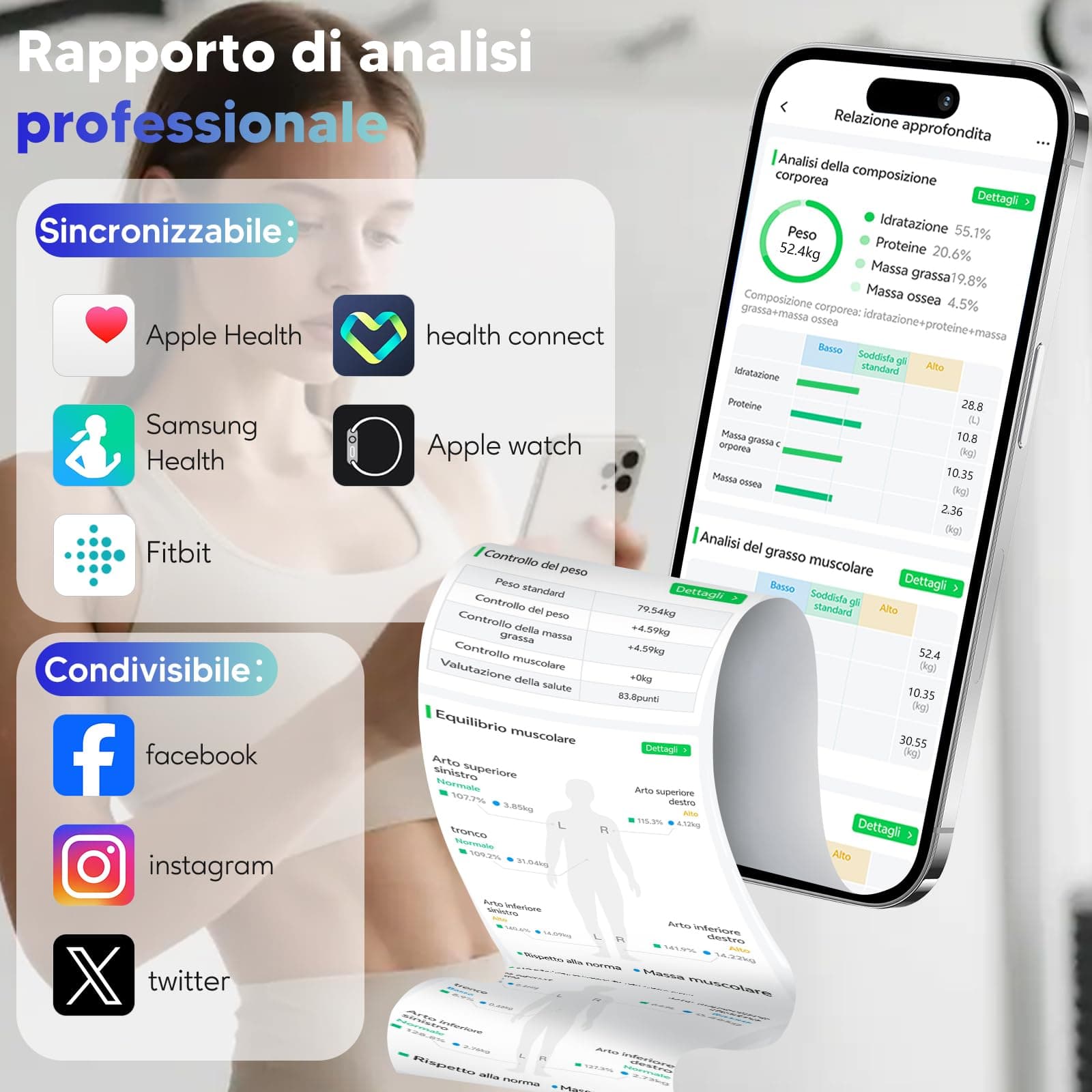 arboleaf Bilancia Intelligente con Analisi Corporea – Bild 5