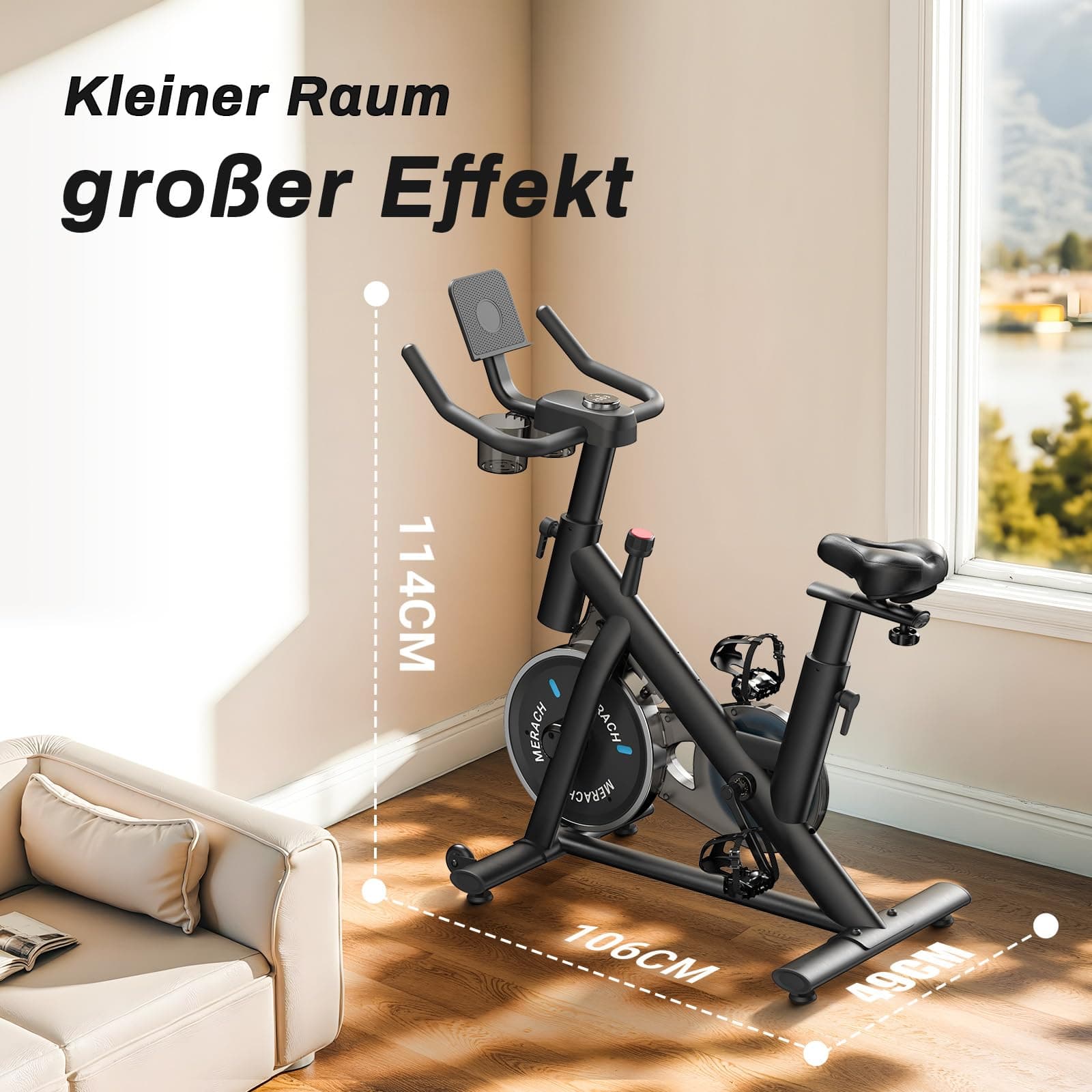 MERACH Heimtrainer Fahrrad – Bild 7