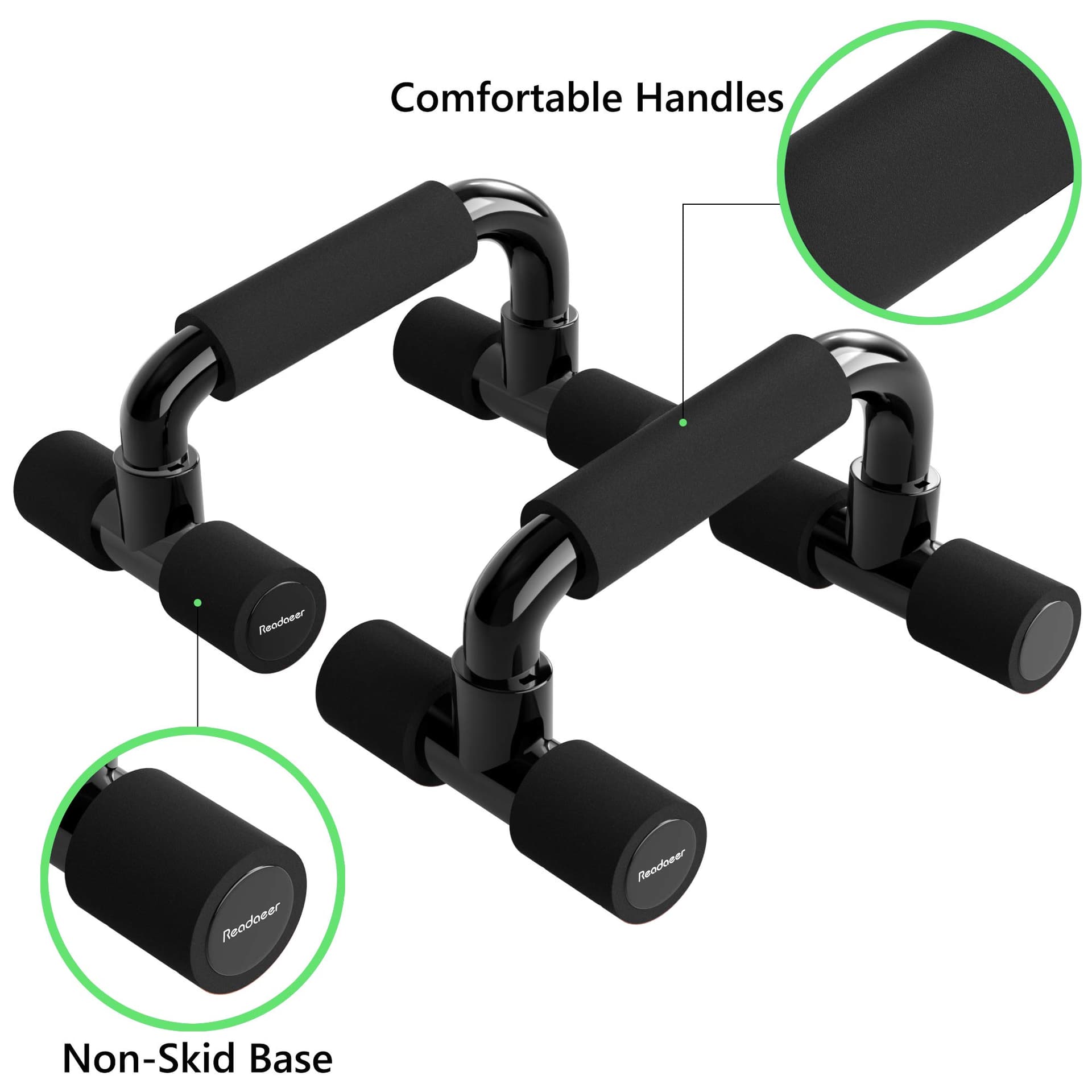 Readaeer Liegestützgriffe Push Up Stand Bars Liegestütze – Bild 3
