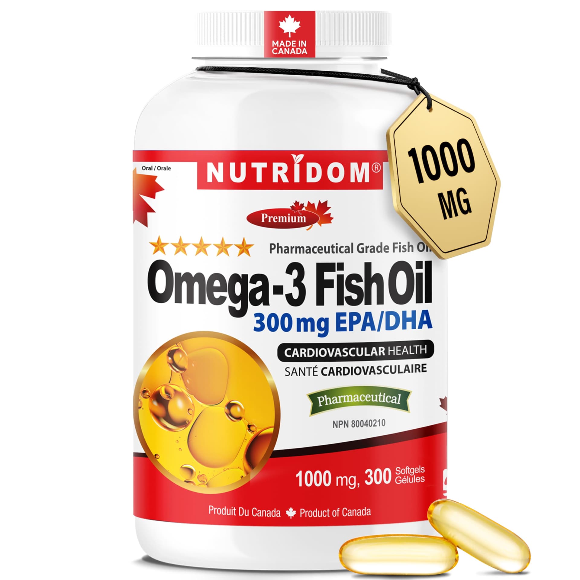 Nutridom Omega-3 Fish Oil 1000mg