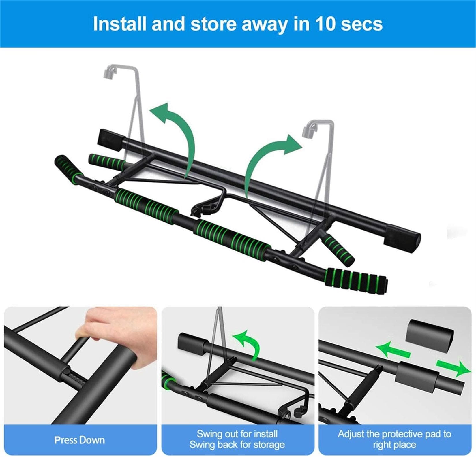 HAKENO Doorway Pull Up Bar – Bild 2