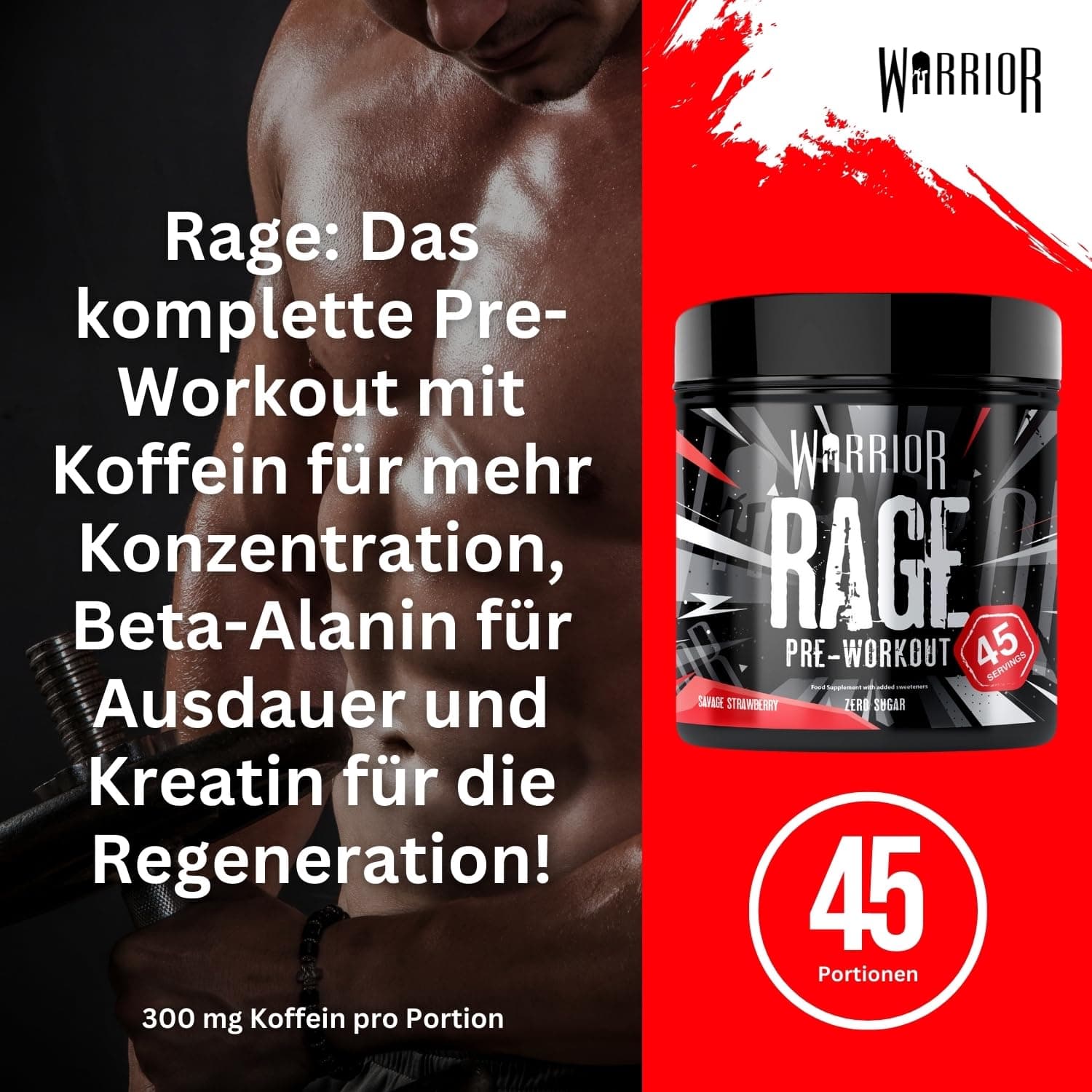 Warrior Rage Pre Workout Booster 392 g – Bild 5
