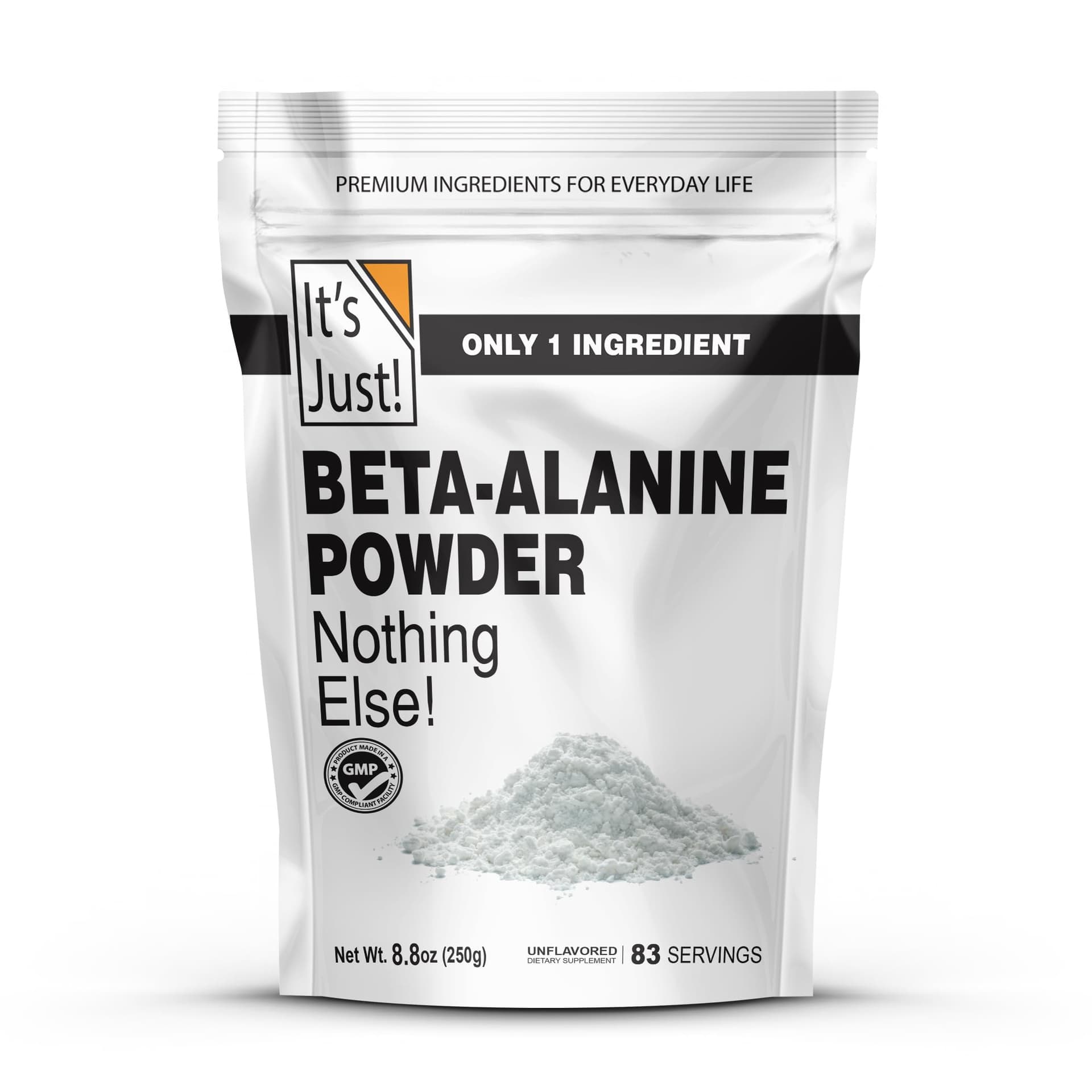 It's Just! Beta-Alanine Powder, Pre-Workout Supplement, 250g