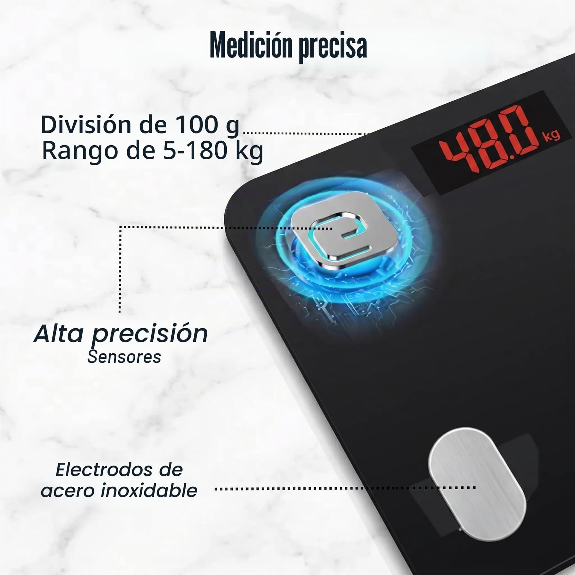 HomeFashion HFitness 19 Metrics Body Composition Smart Scale Bathroom – Bild 6