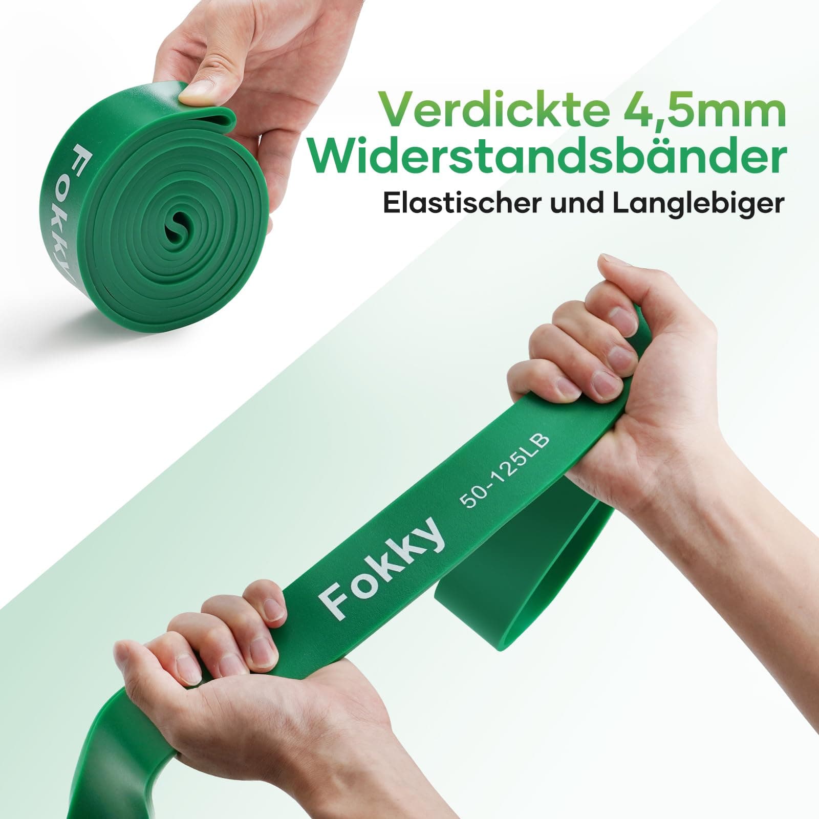 Fokky Fitnessbänder Widerstandsbänder mit 5 Stufen – Bild 4