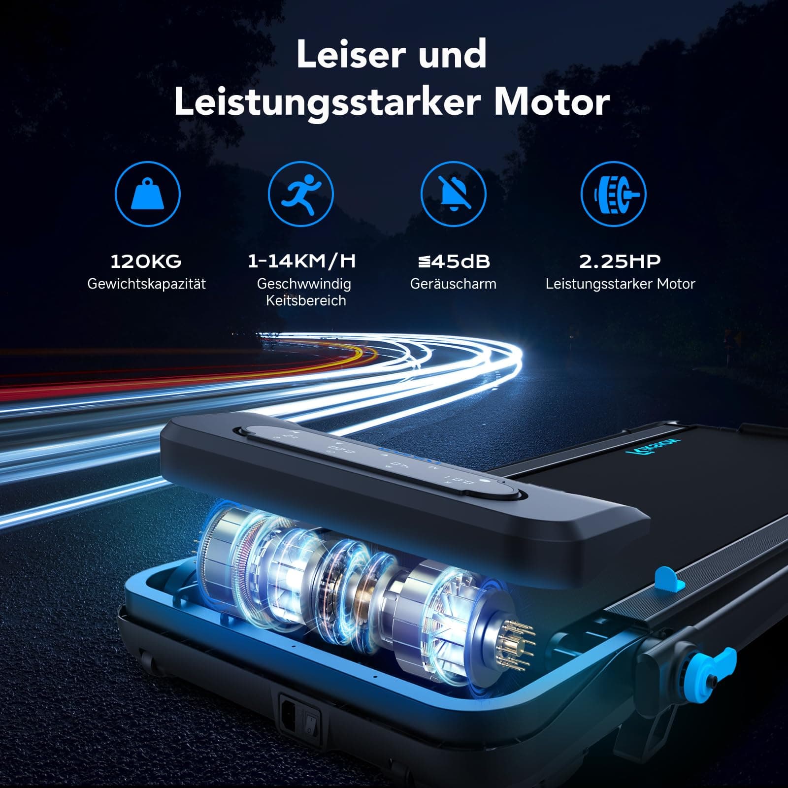 Riksion Laufband für Zuhause mit Neigung – Bild 5