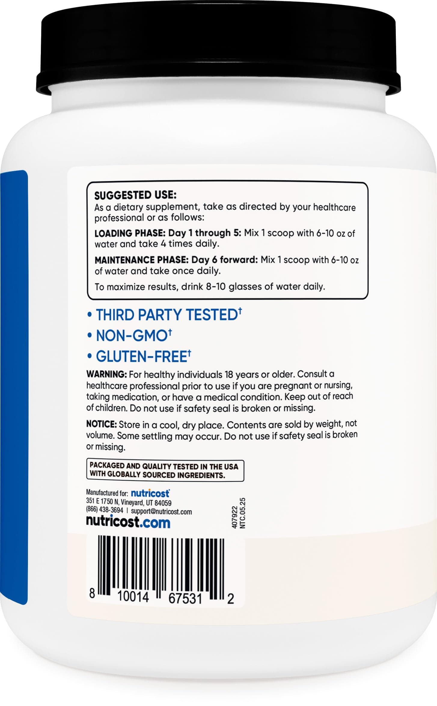 Nutricost Creatine Monohydrate Micronized Powder (1 KG – Bild 4