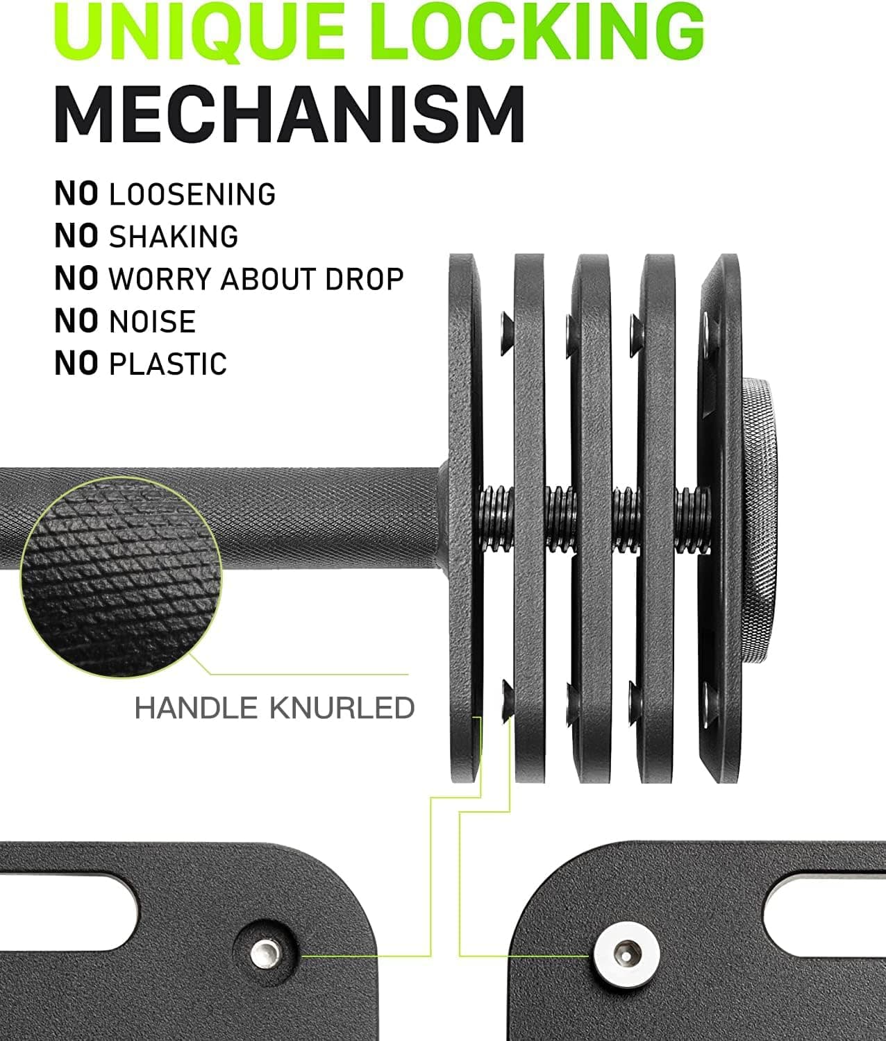 Eisenlink Adjustable Dumbbell, 50lbs – Bild 2