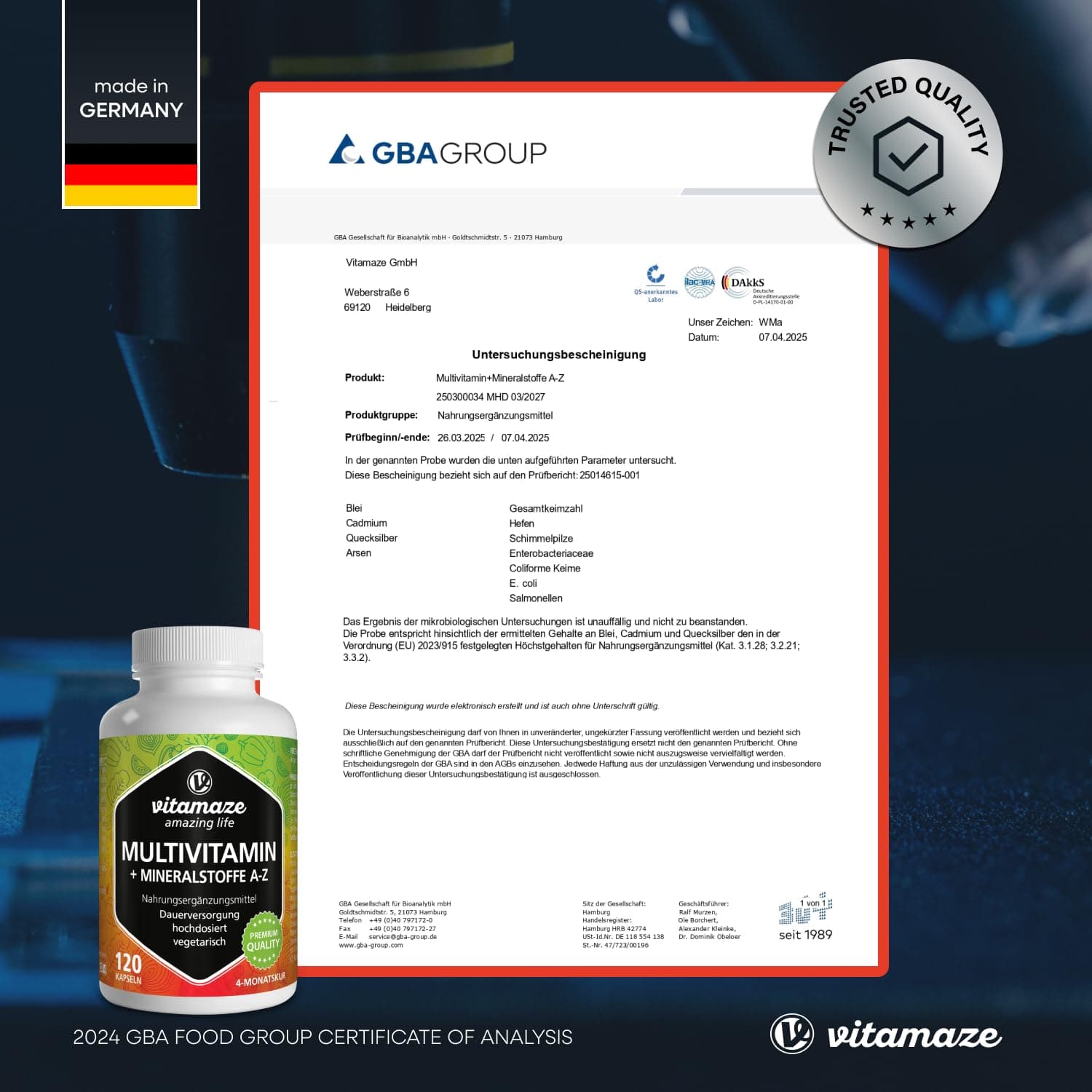 Vitamaze - amazing life Multivitamin Kapseln hochdosiert – Bild 7