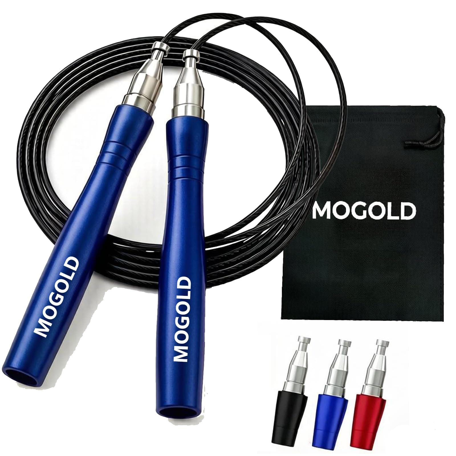 MOGOLD Profi Springseil für Boxen,Crossfit,300cm – Bild 7