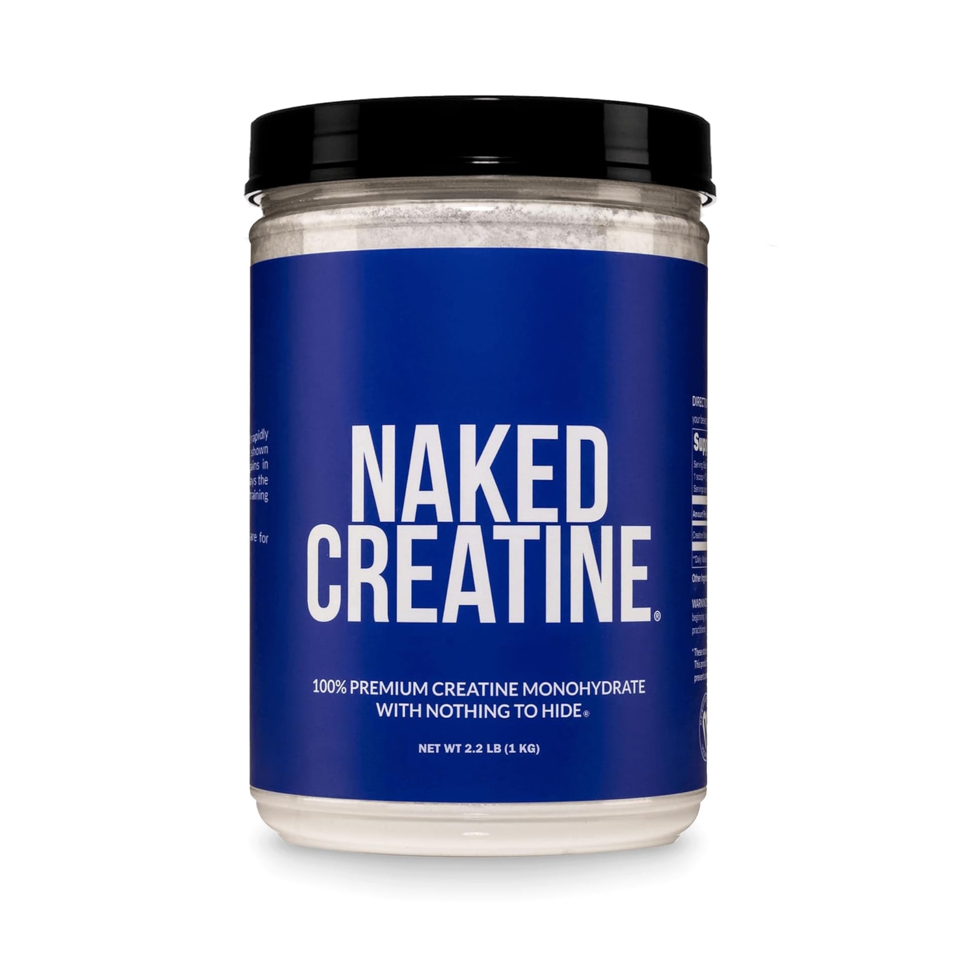 NAKED Pure Micronized Creatine Monohydrate – 200 Servings, 1,000g