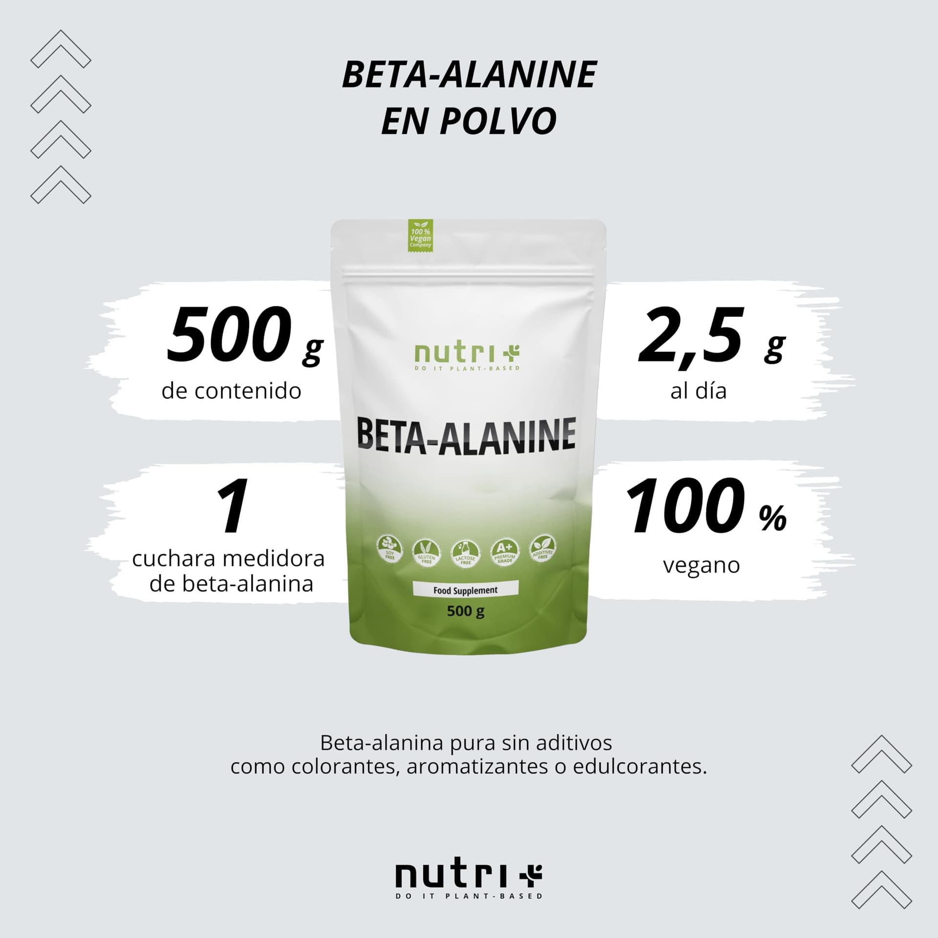Nutri + Beta Alanin Pulver 500 g – Bild 2